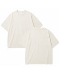 OFF White Oversized Solid Drop Shoulder T-Shirt | Premium 230 GSM Rare Interlock Cotton