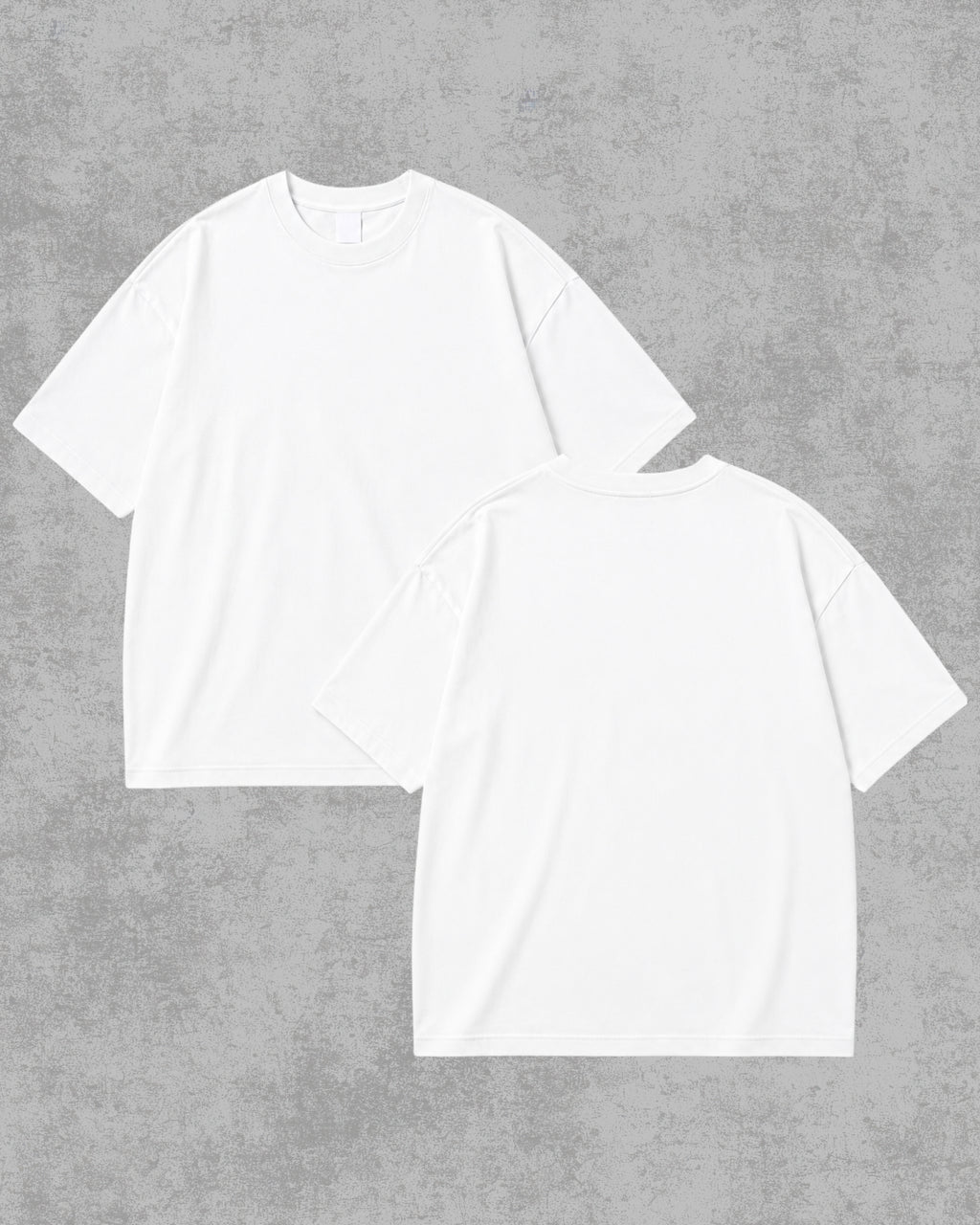 White Oversized Solid Drop Shoulder T-Shirt | Premium 230 GSM Rare Interlock Cotton