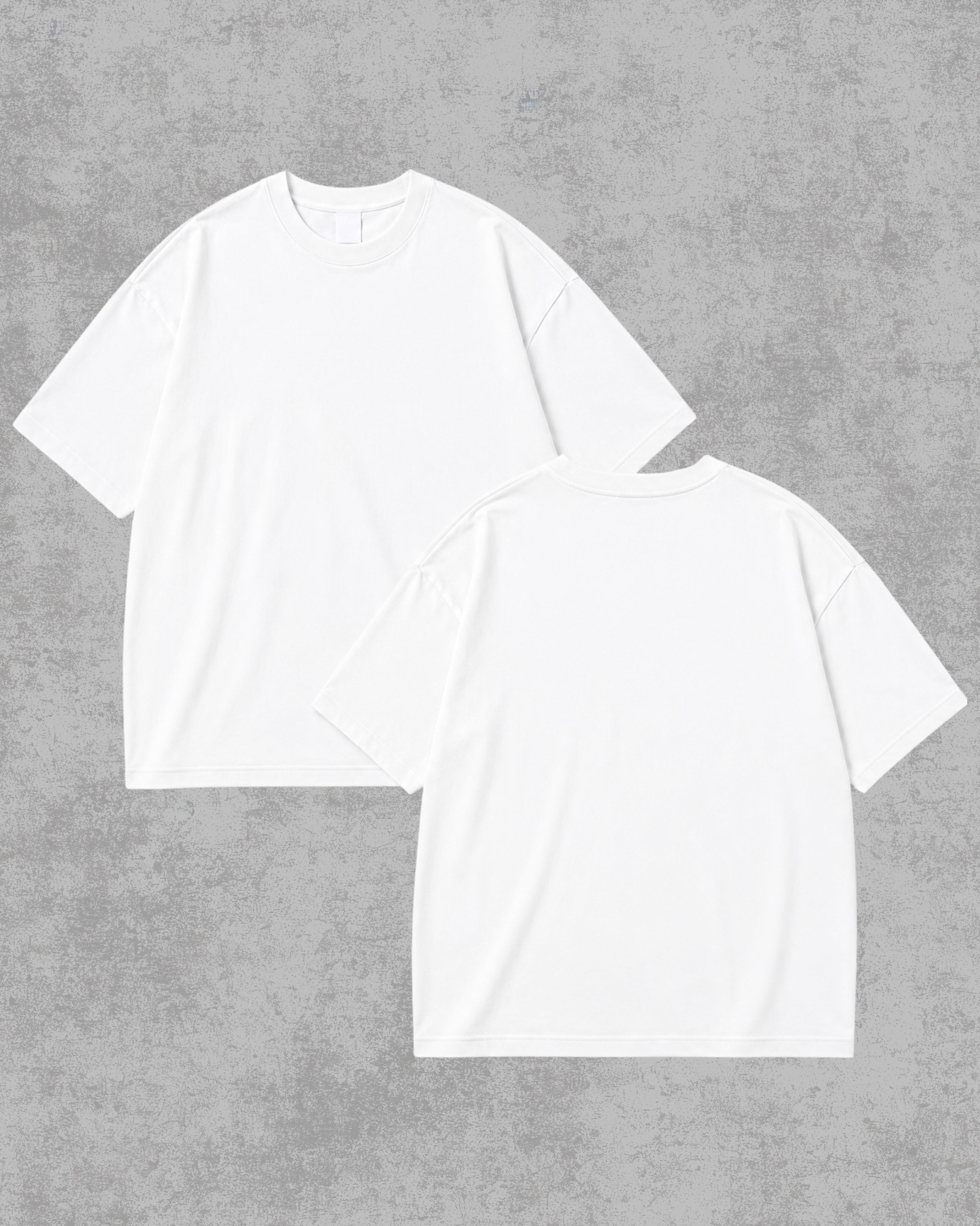 White Oversized Solid Drop Shoulder T-Shirt | Premium 230 GSM Rare Interlock Cotton