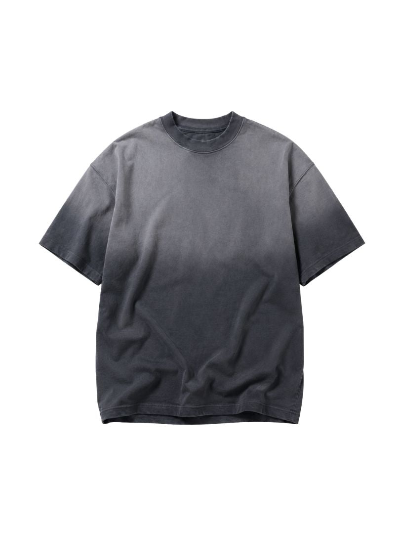 Midnight Black Vintage Boxy T-shirt – 230+ GSM Premium Interlock