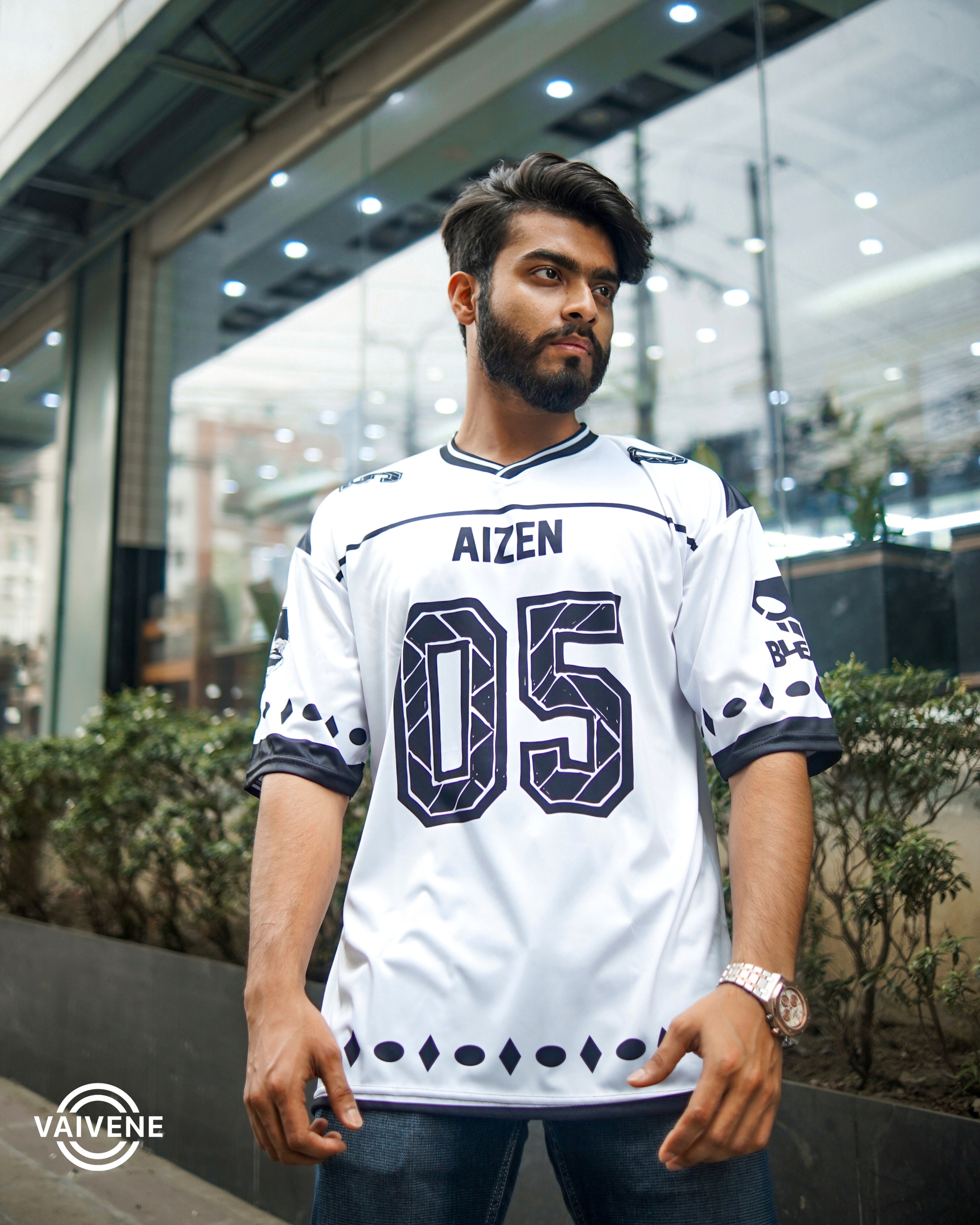 Sosuke Aizen | Bleach | Premium Anime Jersey – Oversized Streetwear