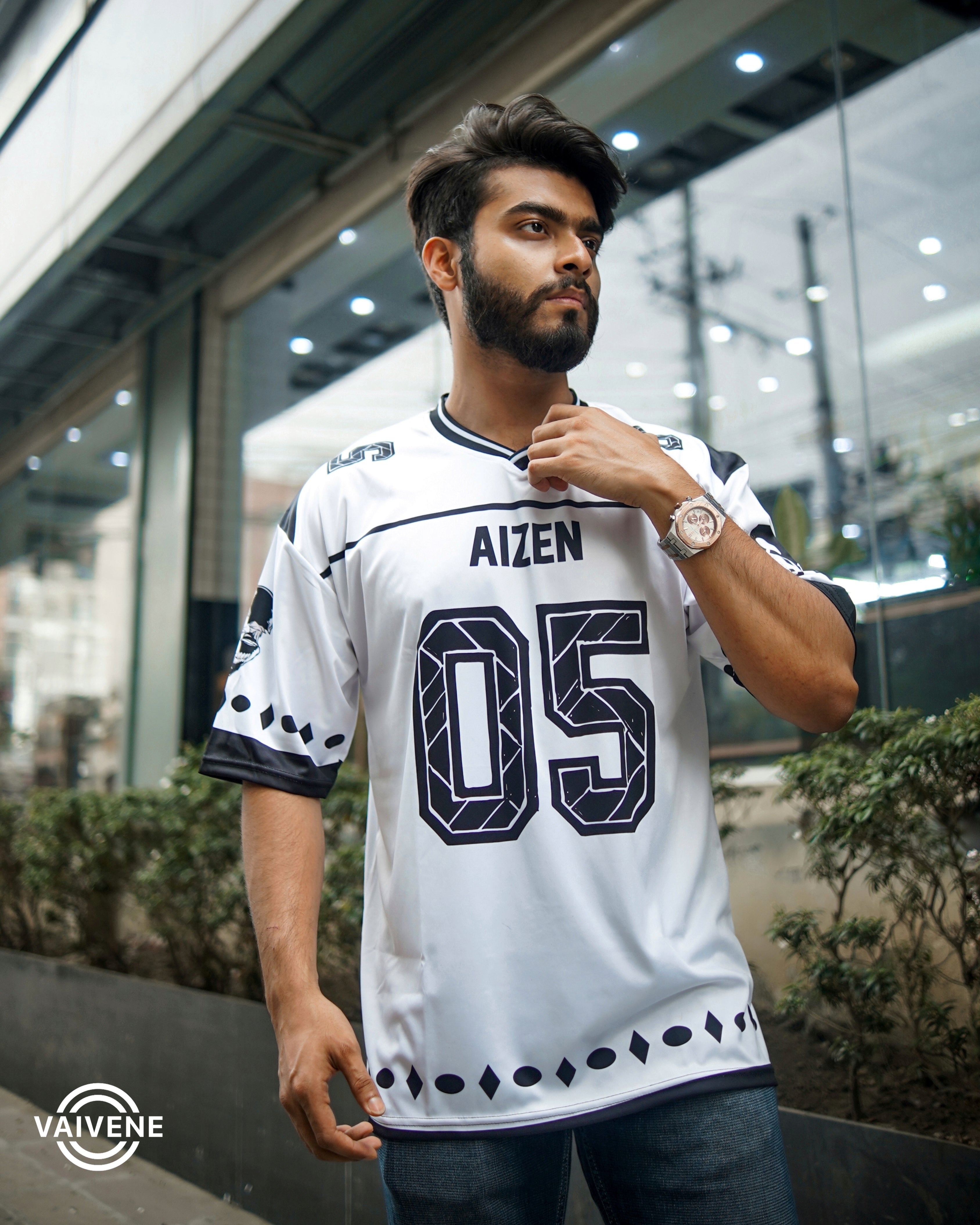 Sosuke Aizen | Bleach | Premium Anime Jersey – Oversized Streetwear
