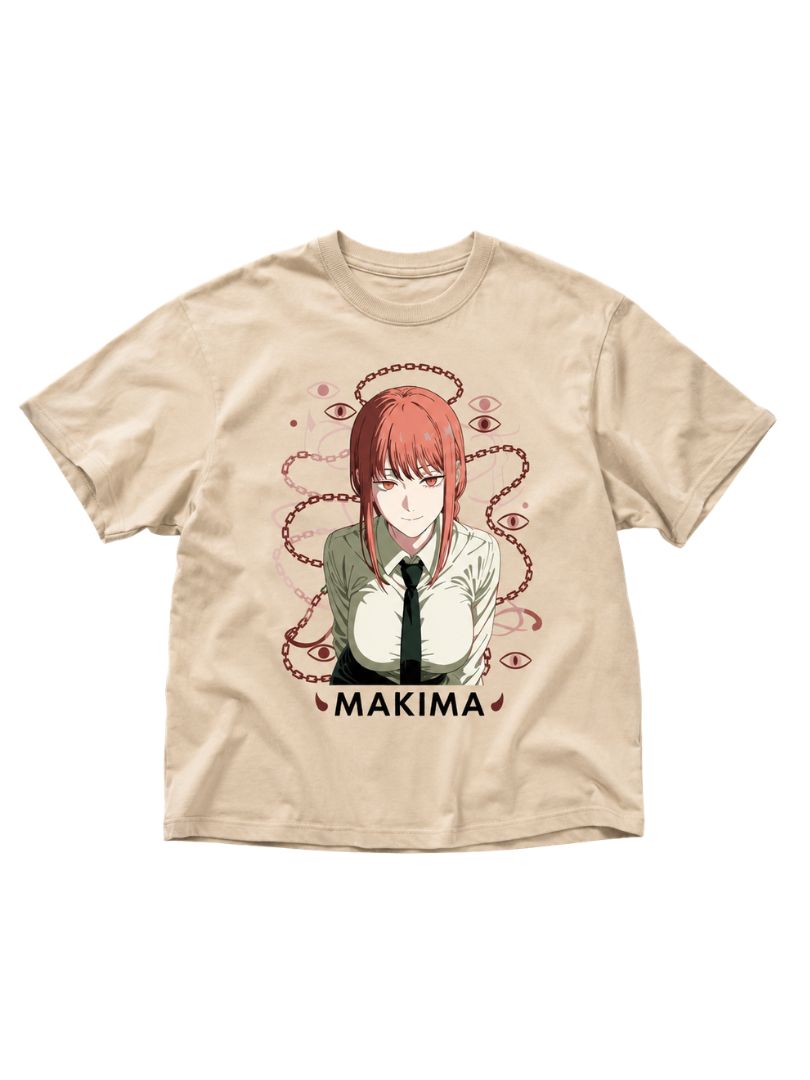 Makima – Chainsaw Man | Premium Lycra Oversized Drop Shoulder Tee