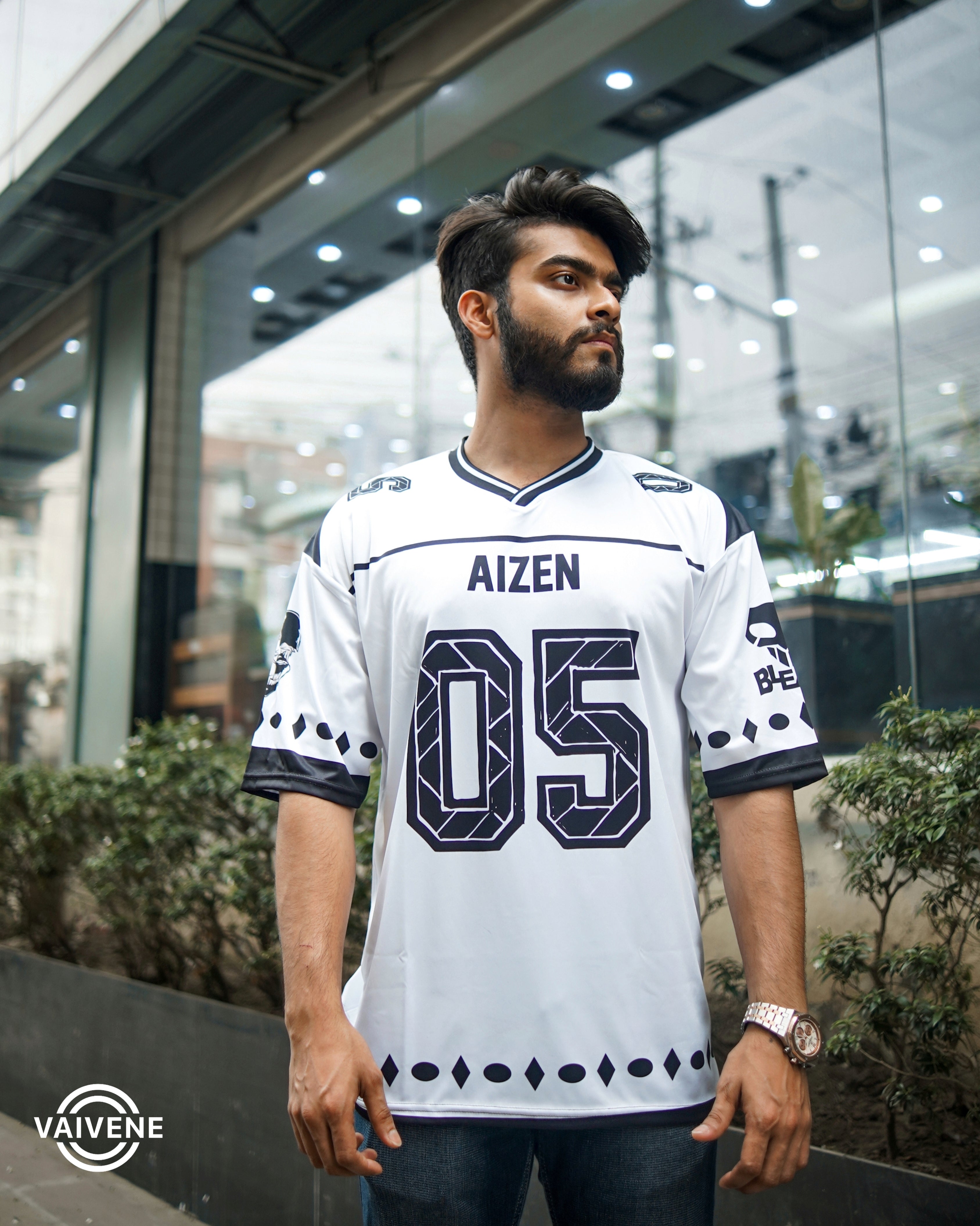 Sosuke Aizen | Bleach | Premium Anime Jersey – Oversized Streetwear