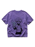 Killua Zoldyck HxH Streetwear Tee – Acid Wash Edition
