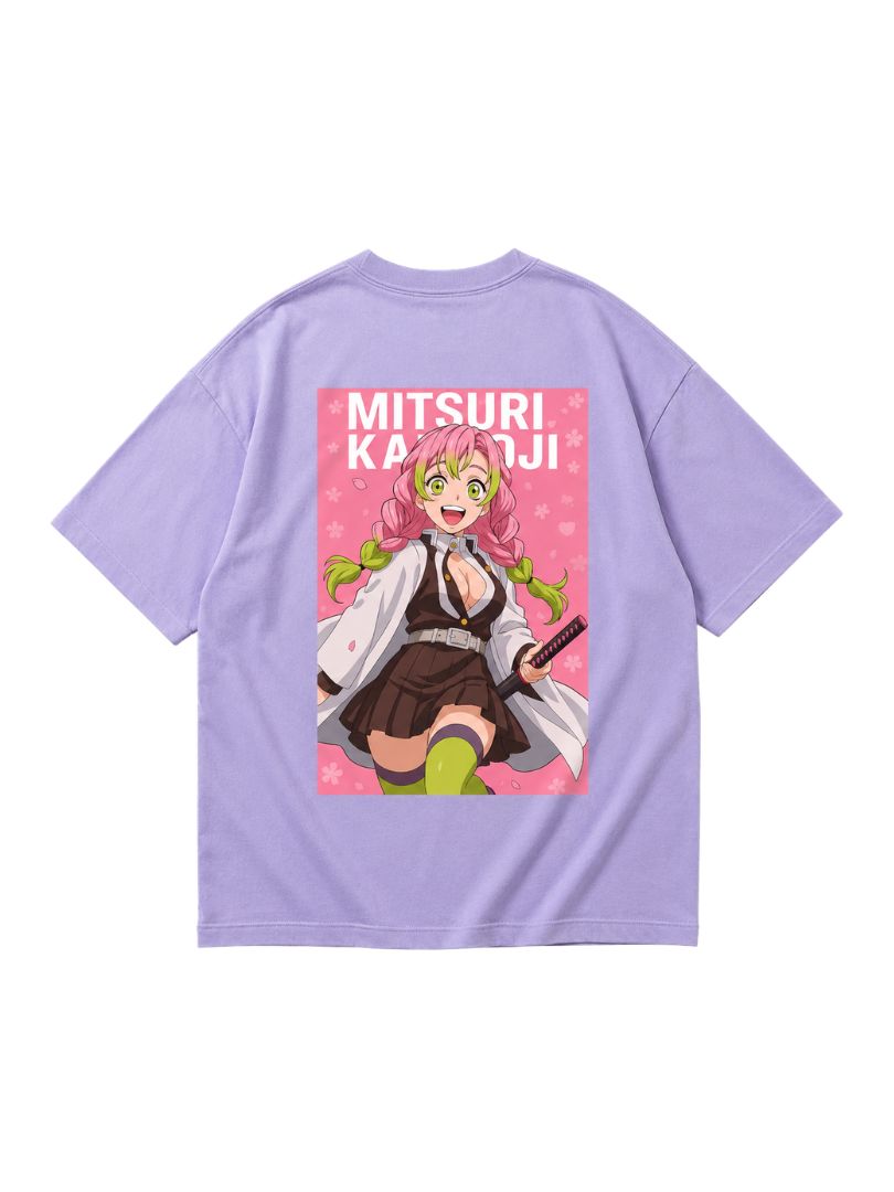 Mitsuri Kanroji – Demon Slayer | Premium Lycra Oversized Drop Shoulder Tee