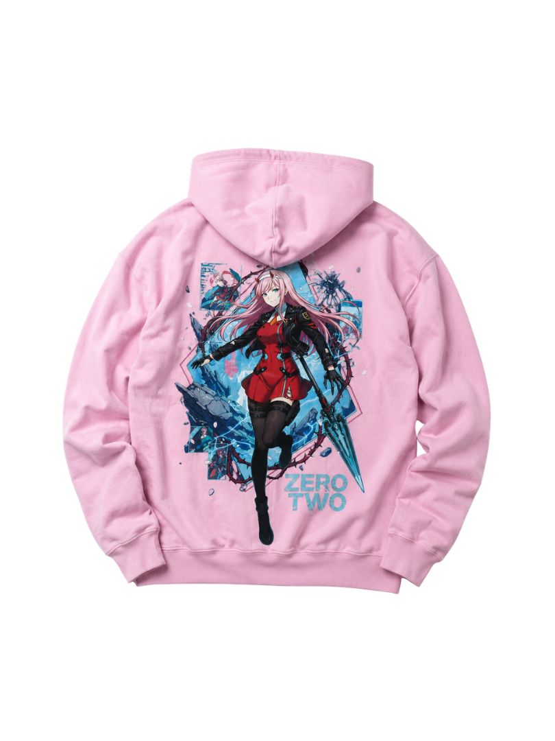 Zero Two – Darling in the Franxx Oversized Drop Hoodie | Pink Edition