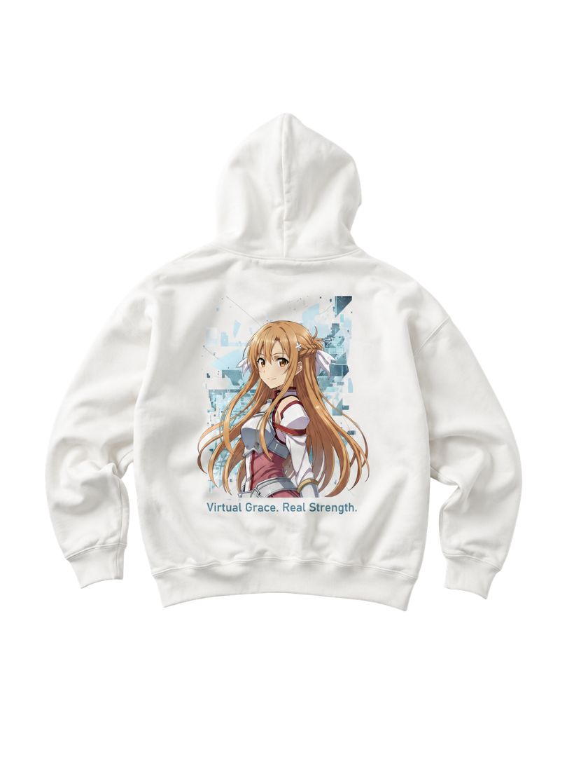 Asuna – Sword Art Online Oversized Drop Hoodie | White Edition