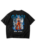 Son Goku | Dragon Ball Z | Oversized Drop Shoulder / Half Sleeve T-shirt