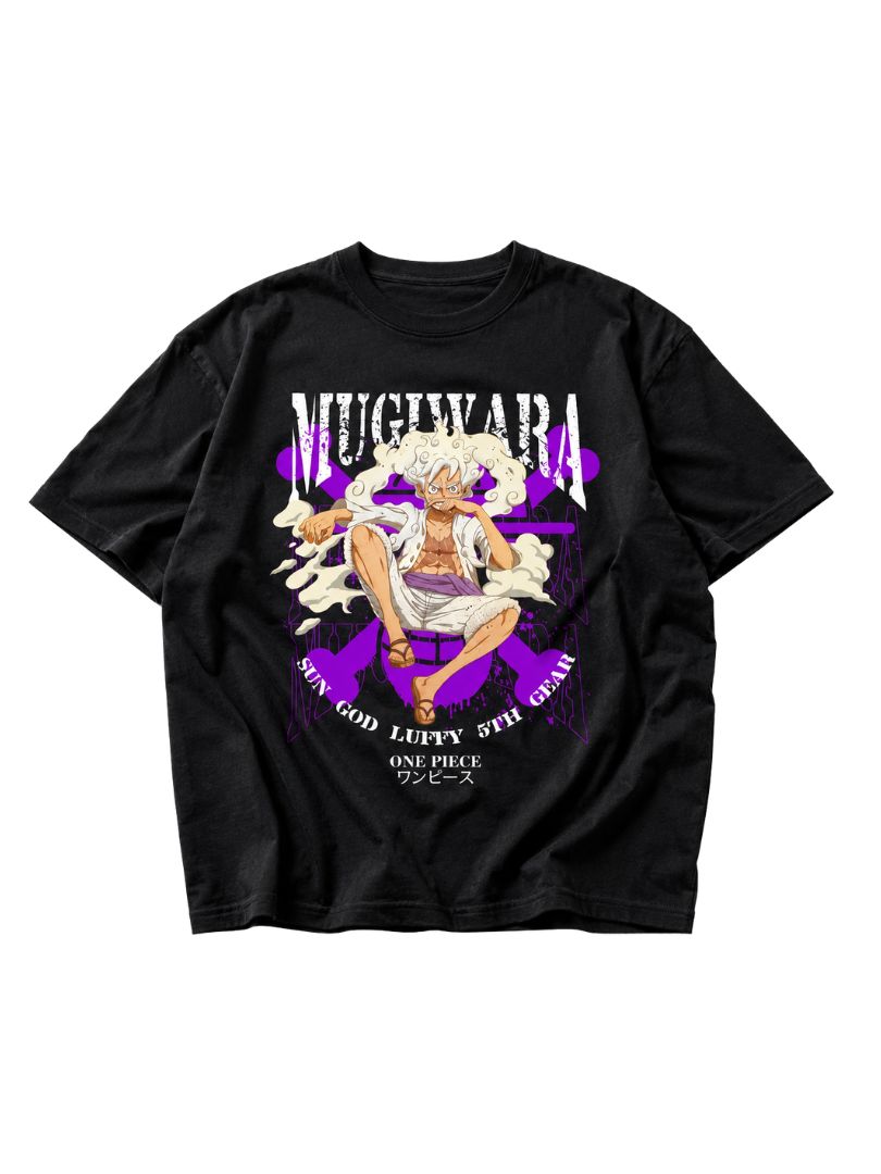 Monkey D. Luffy V2 | One Piece | Oversized Drop Shoulder / Half Sleeve T-shirt