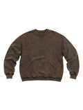 Solid – Brown Acid Wash Sweatshirt