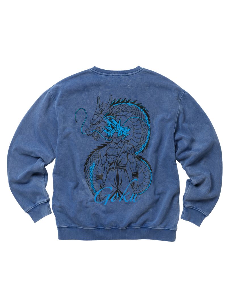 Goku Super Saiyan Blue | Dragon Acid Wash Sweatshirt