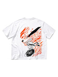 Naruto x Kurama – Oversized Drop Shoulder Tee | Streetwear White Edition