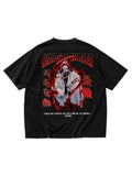 Sukuna V1 | Jujutsu Kaisen | Oversized Drop Shoulder / Half Sleeve T-shirt