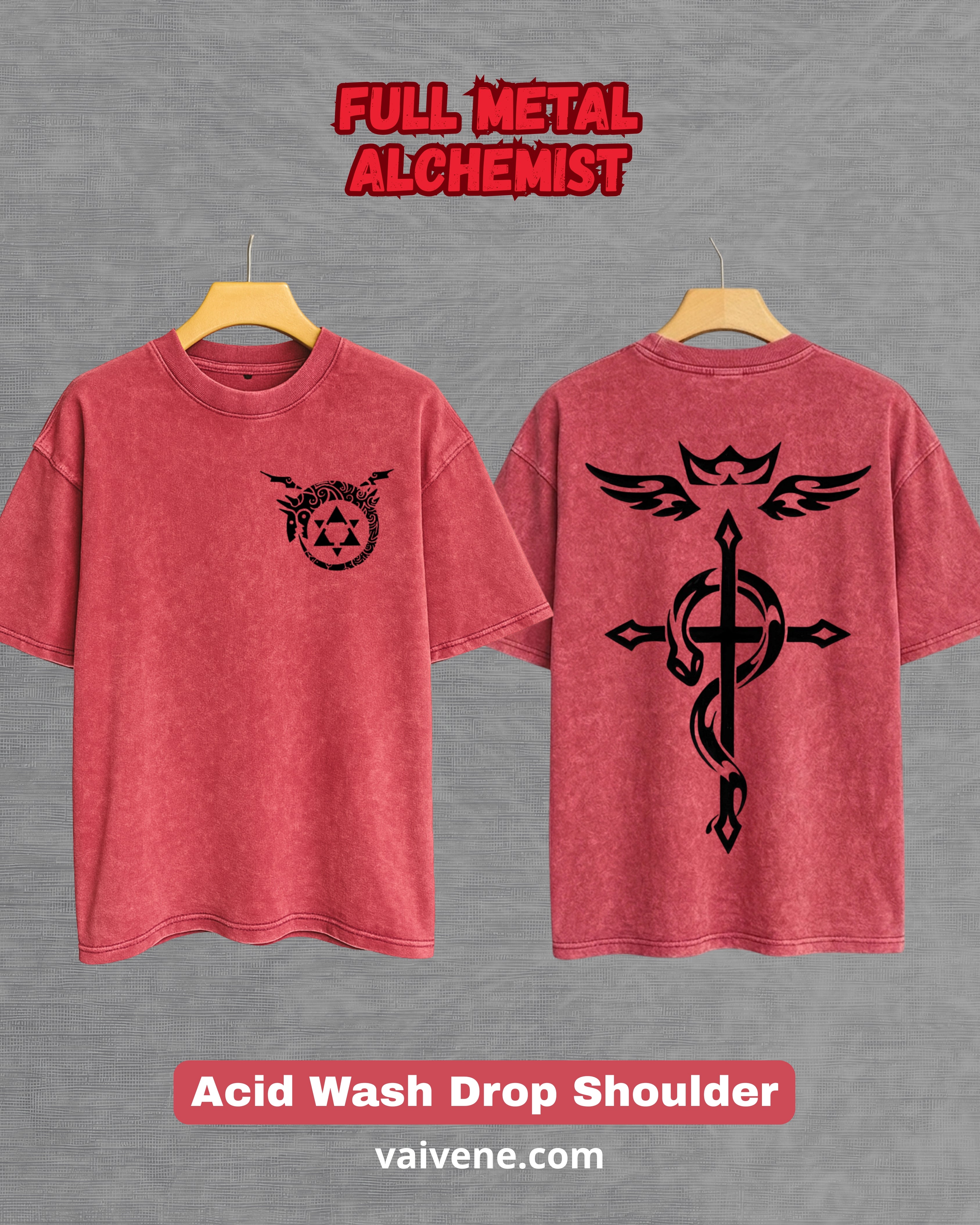 Fullmetal Alchemist – Brotherhood Streetwear Drop Tee – Acid Wash Edition