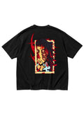 Upper Moon 1 – Kokushibo | Demon Slayer | Oversized Drop Shoulder / Half Sleeve T-shirt