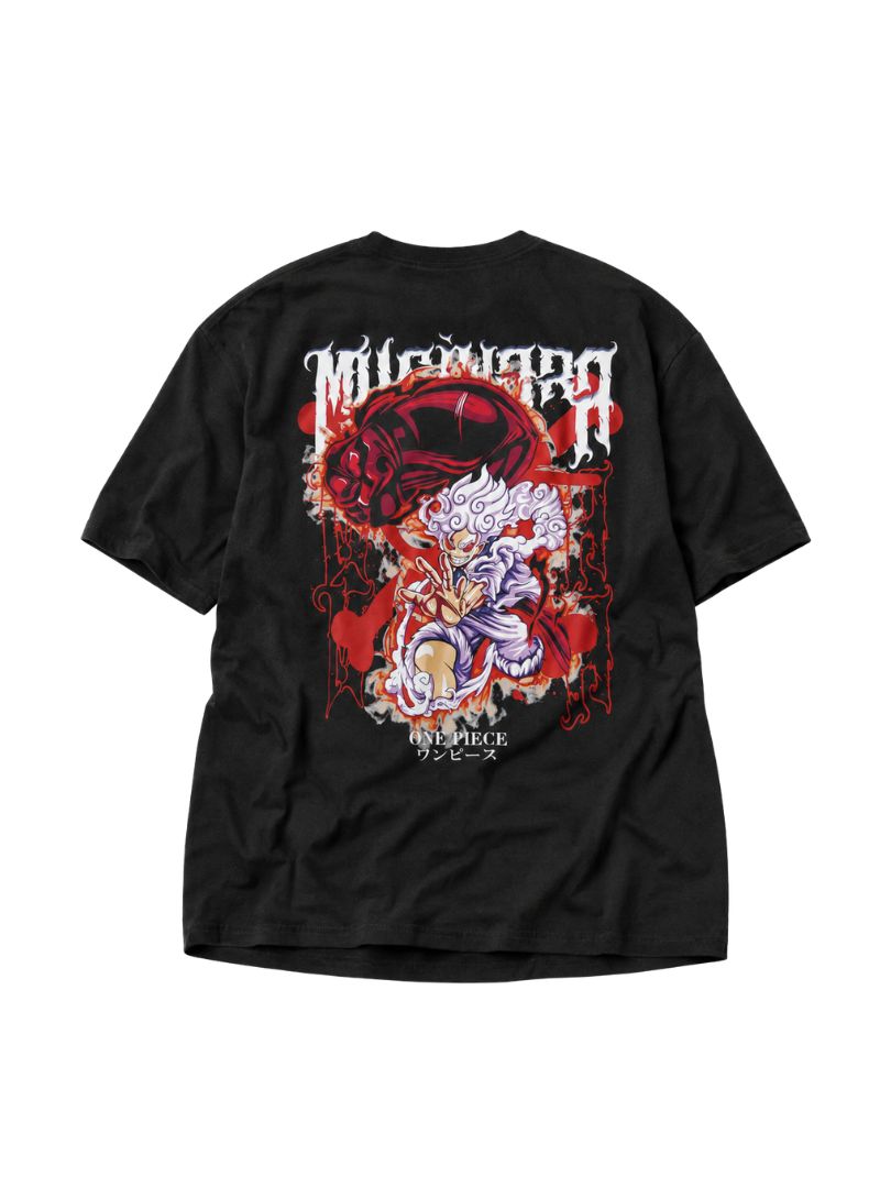 Monkey D. Luffy V1 | One Piece | Oversized Drop Shoulder / Half Sleeve T-shirt