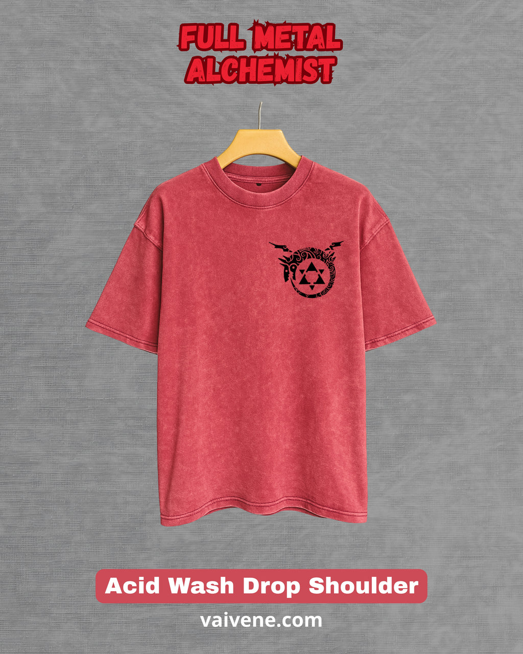 Fullmetal Alchemist – Brotherhood Streetwear Drop Tee – Acid Wash Edition