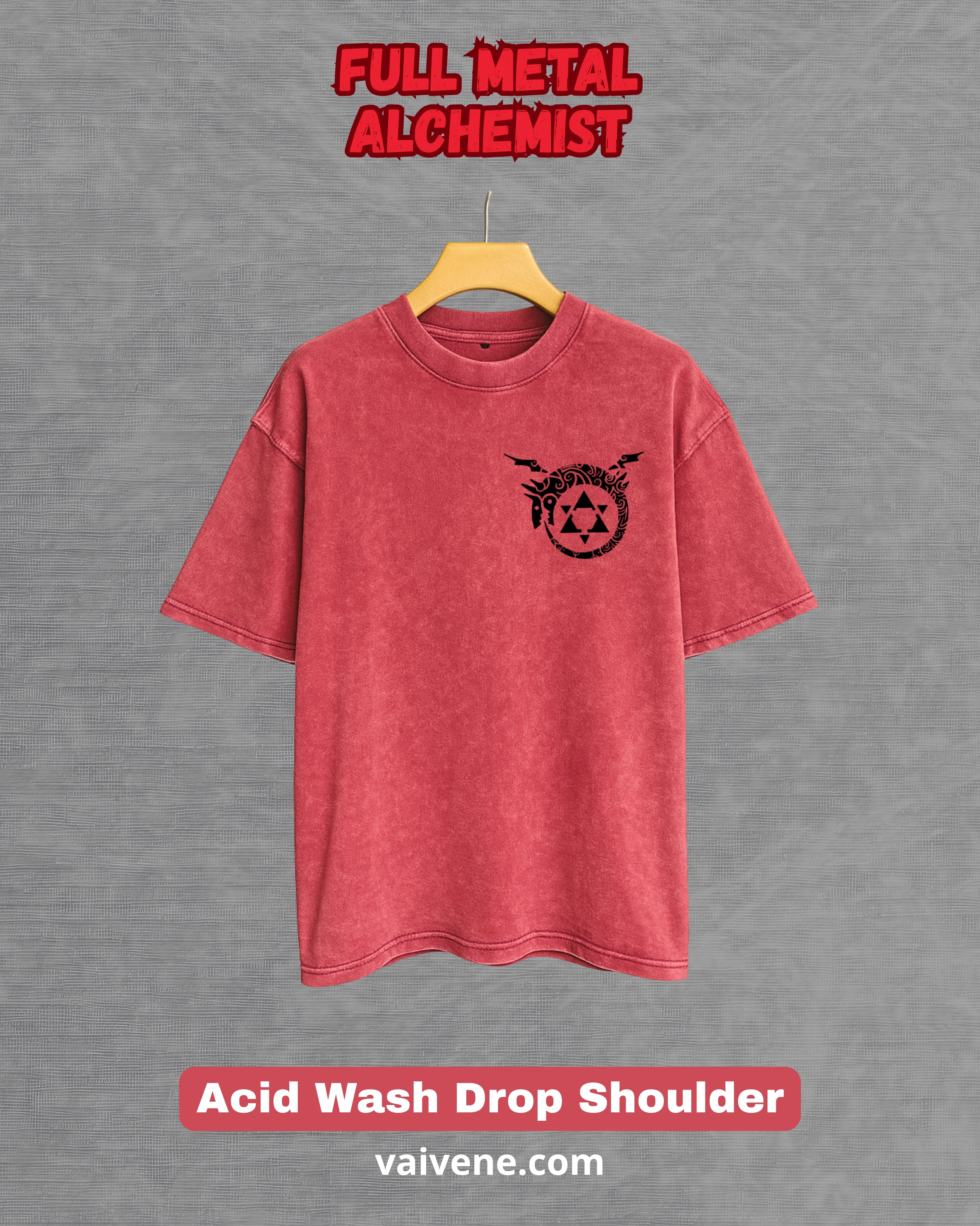 Fullmetal Alchemist – Brotherhood Streetwear Drop Tee – Acid Wash Edition
