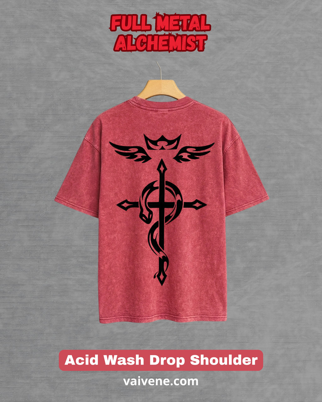 Fullmetal Alchemist – Brotherhood Streetwear Drop Tee – Acid Wash Edition