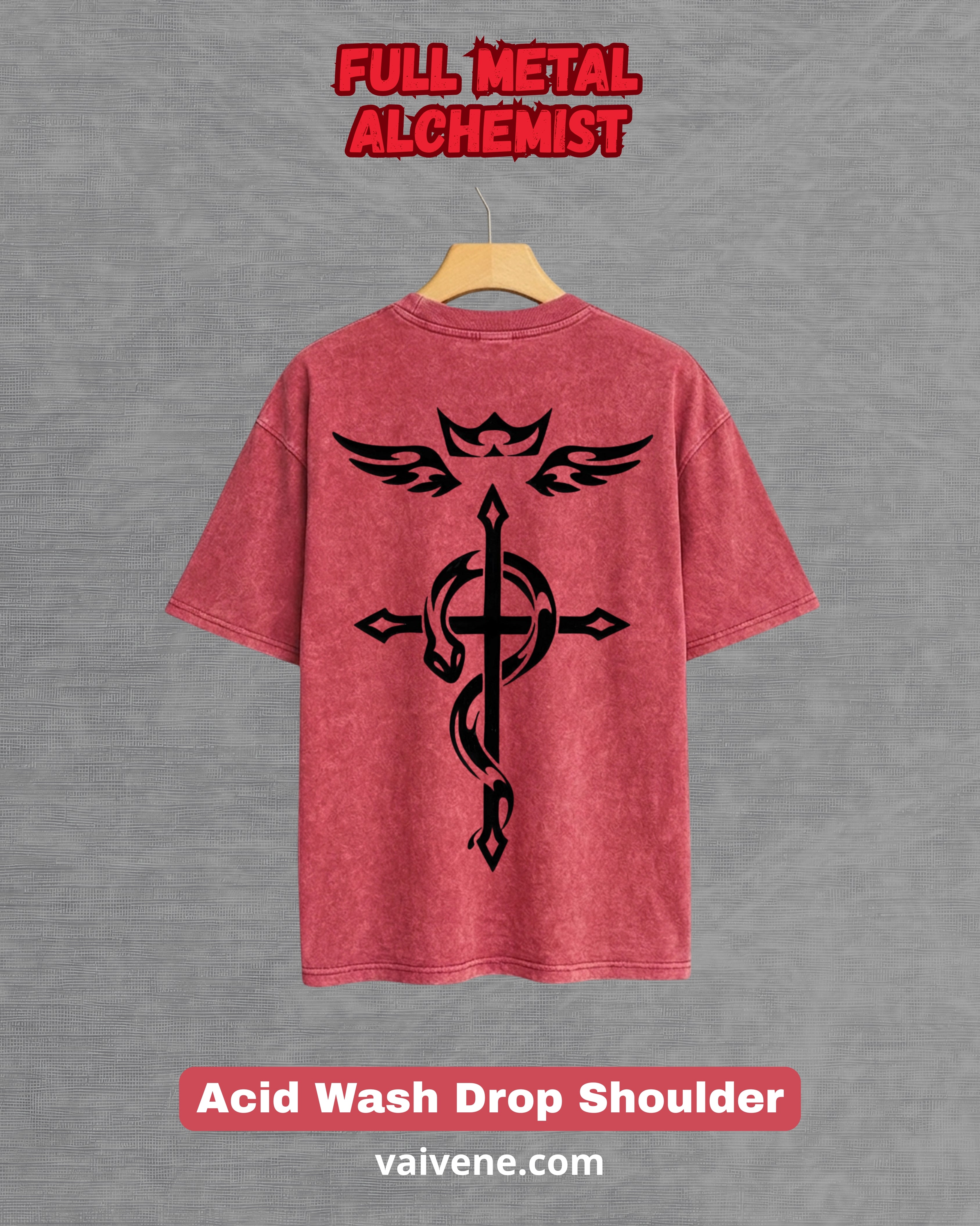 Fullmetal Alchemist – Brotherhood Streetwear Drop Tee – Acid Wash Edition