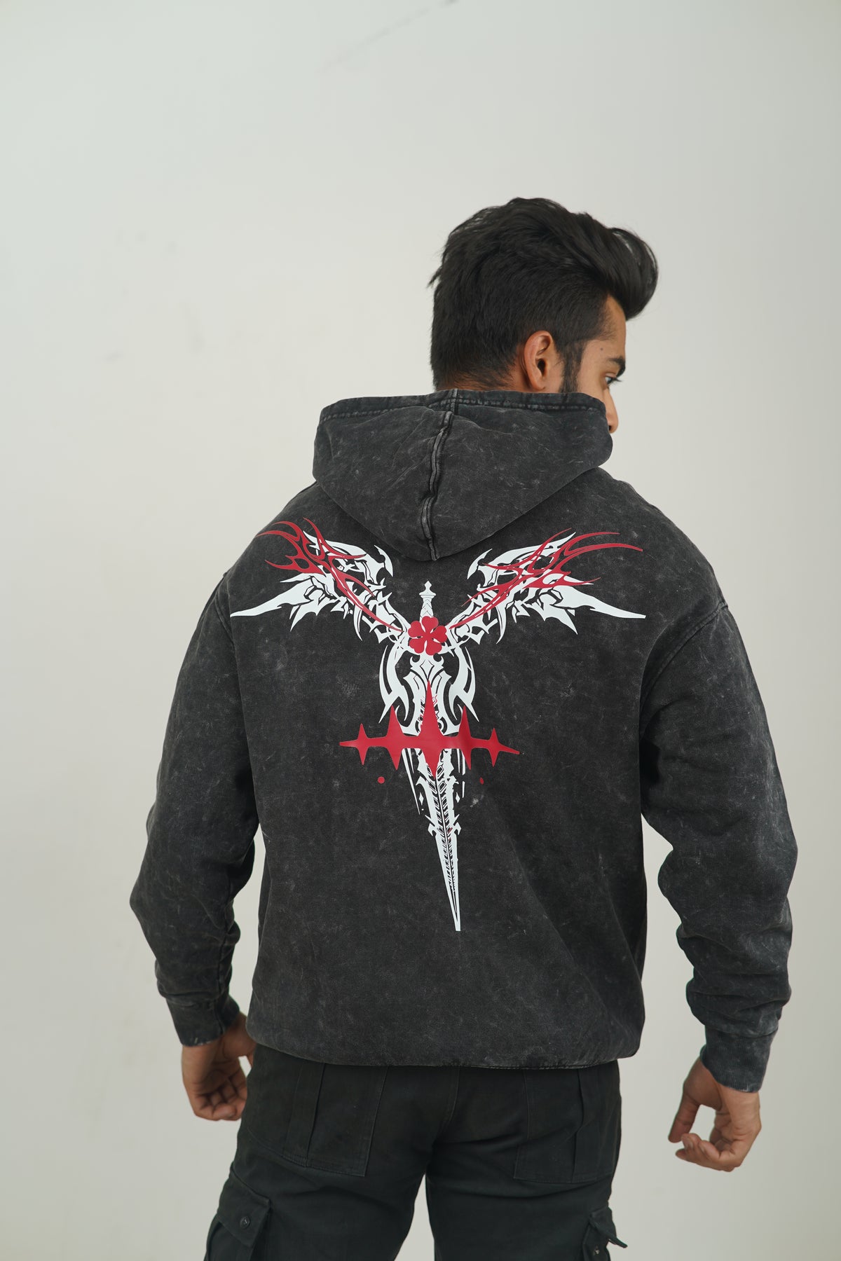 Asta – Devil Union Premium Acid Wash Hoodie | Black Clover Edition