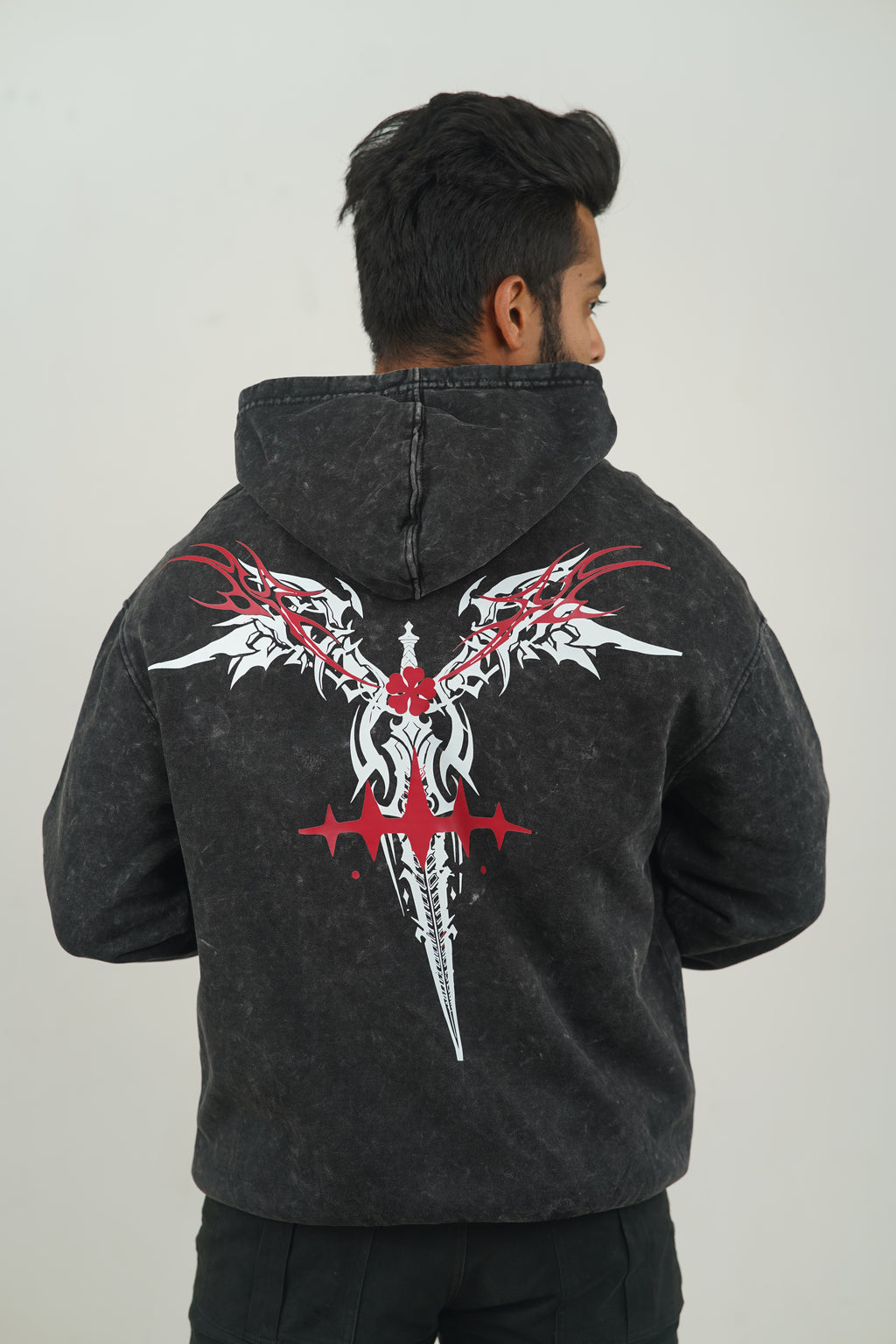 Asta – Devil Union Premium Acid Wash Hoodie | Black Clover Edition