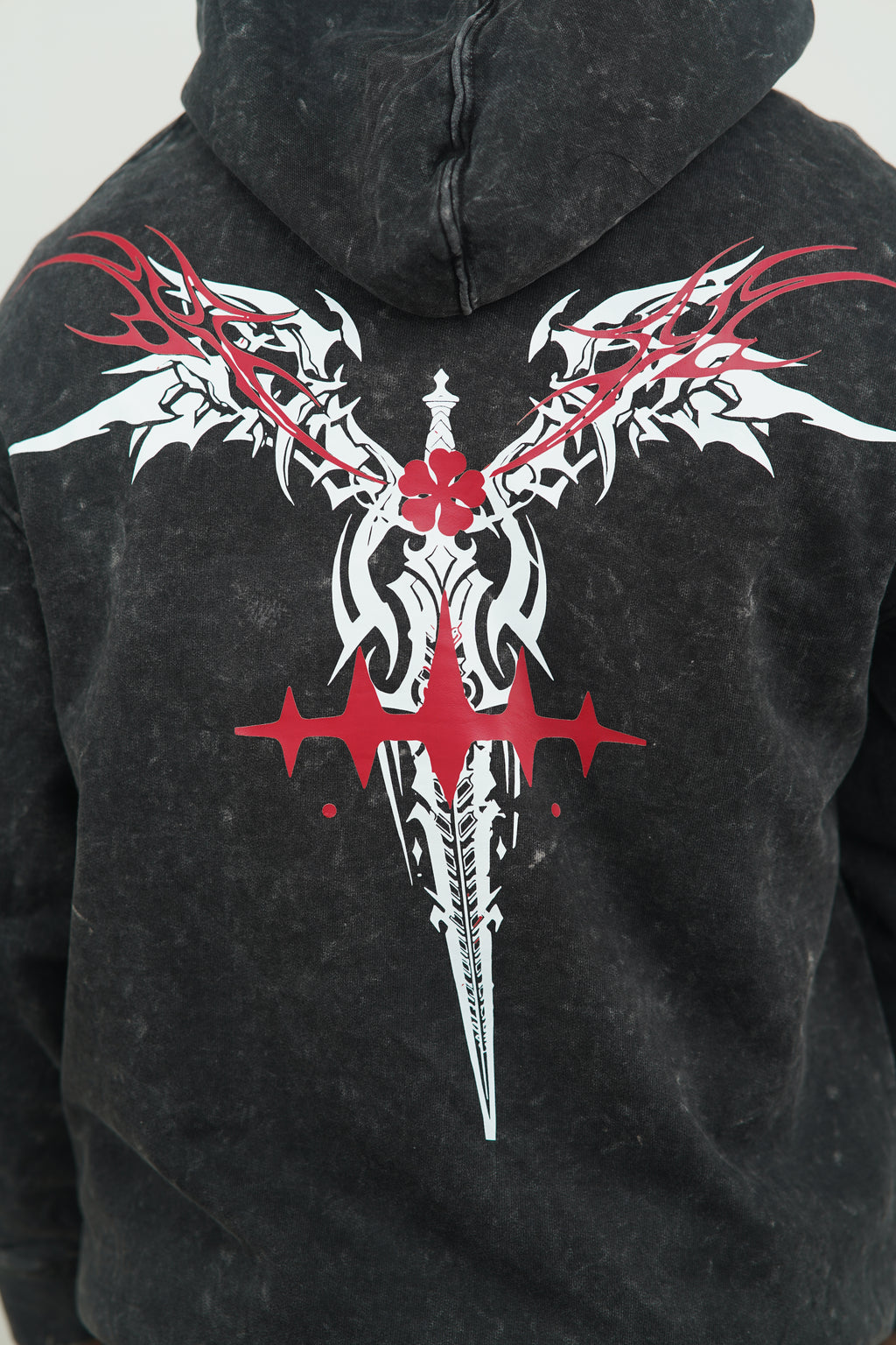 Asta – Devil Union Premium Acid Wash Hoodie | Black Clover Edition