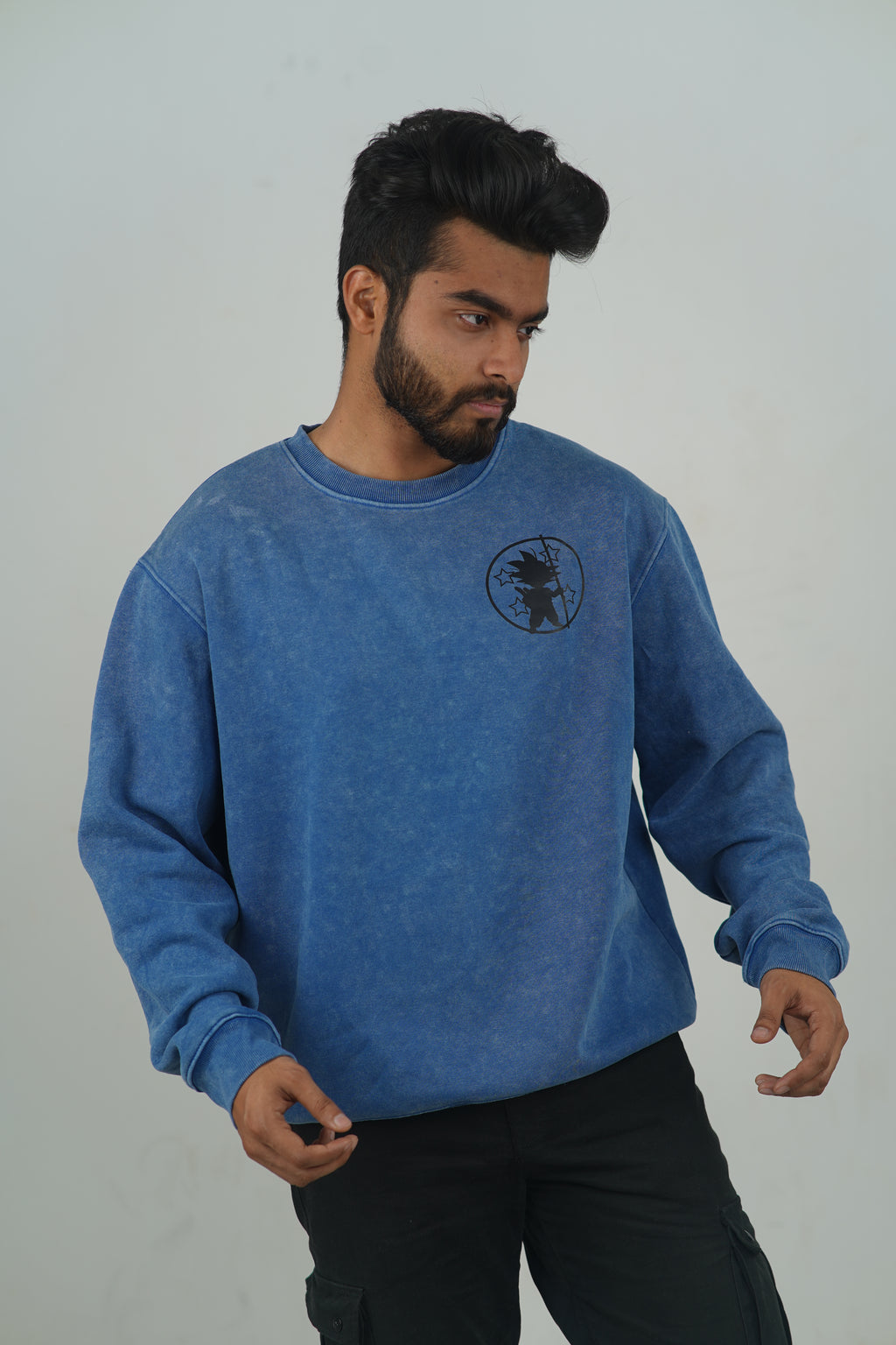 Goku Super Saiyan Blue | Dragon Acid Wash Sweatshirt