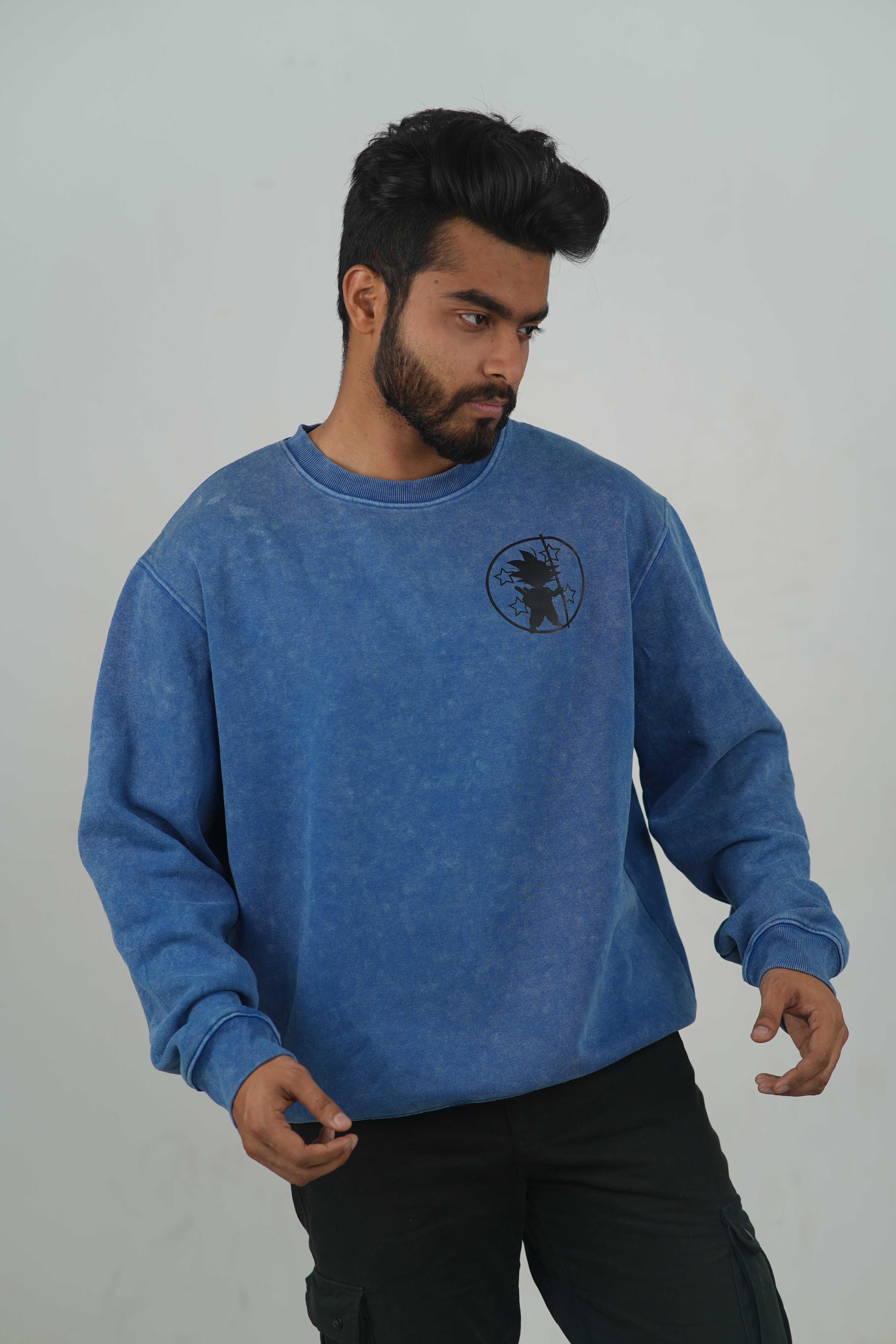 Goku Super Saiyan Blue | Dragon Acid Wash Sweatshirt