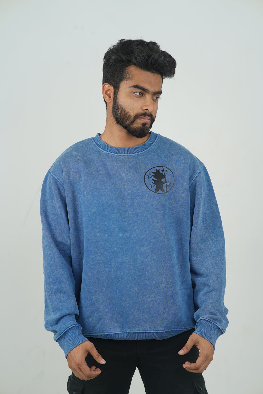 Goku Super Saiyan Blue | Dragon Acid Wash Sweatshirt