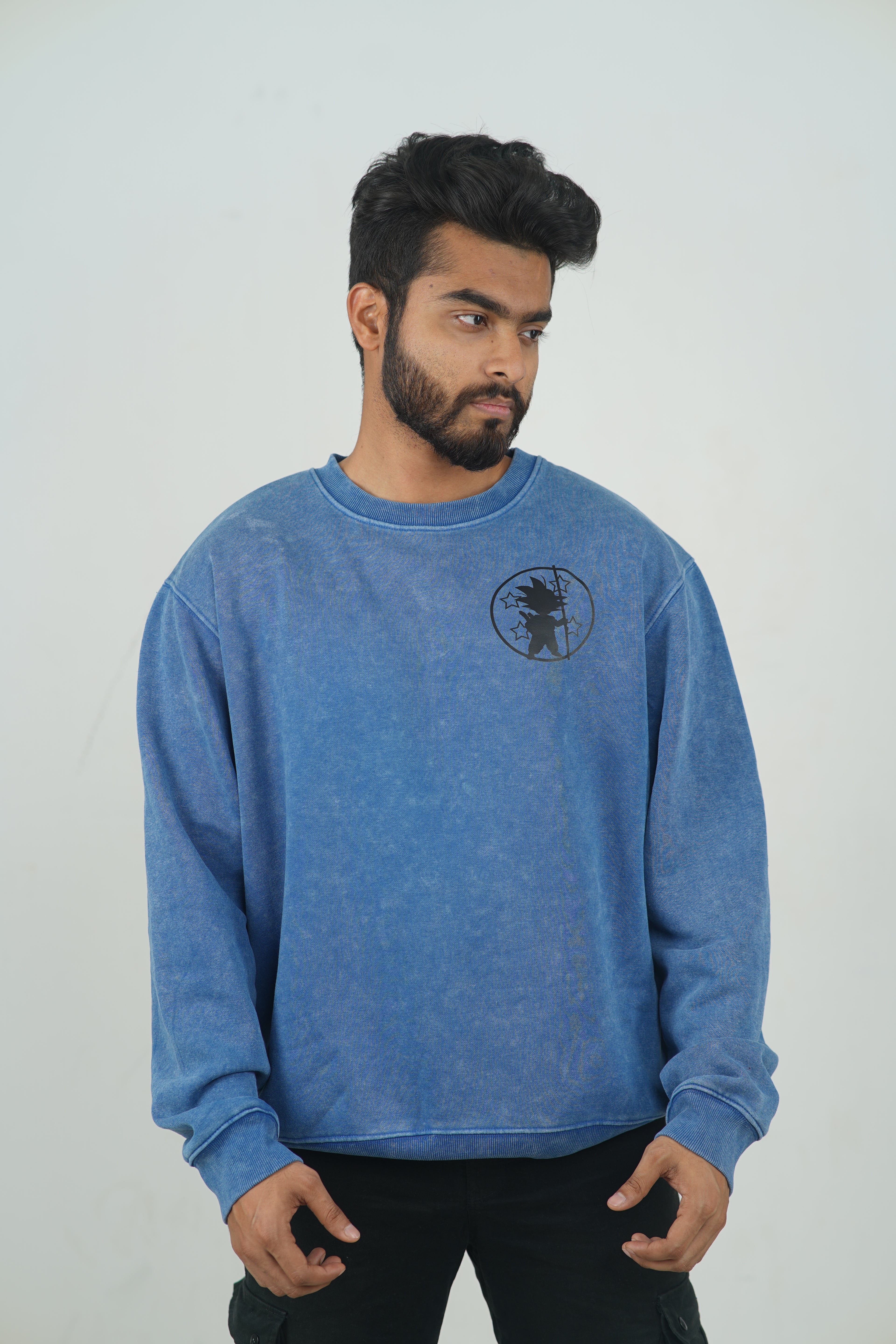 Goku Super Saiyan Blue | Dragon Acid Wash Sweatshirt