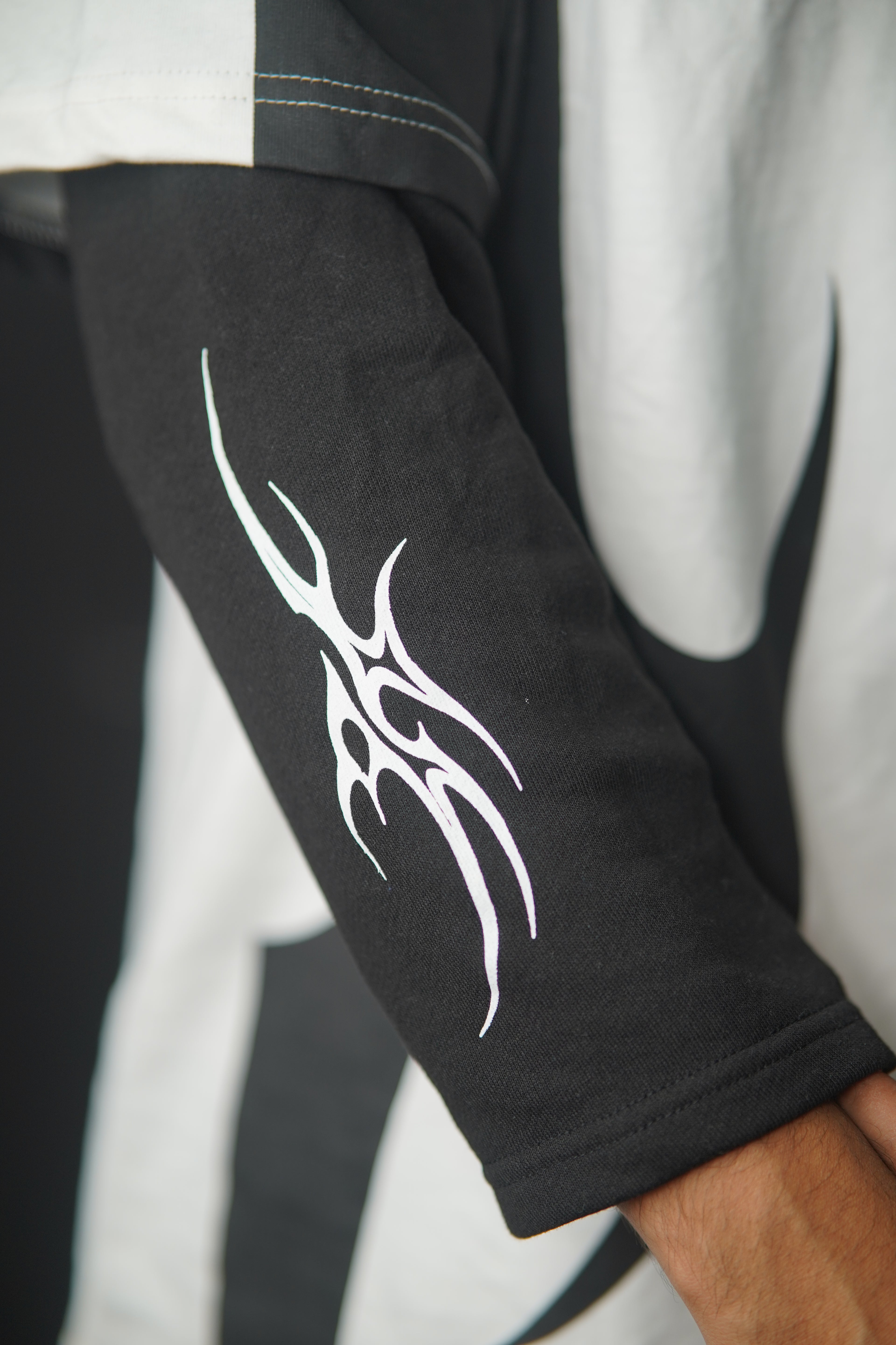 Sasuke Uchiha Cursed Aura – Premium Full Sleeve Heavyweight T‑Shirt