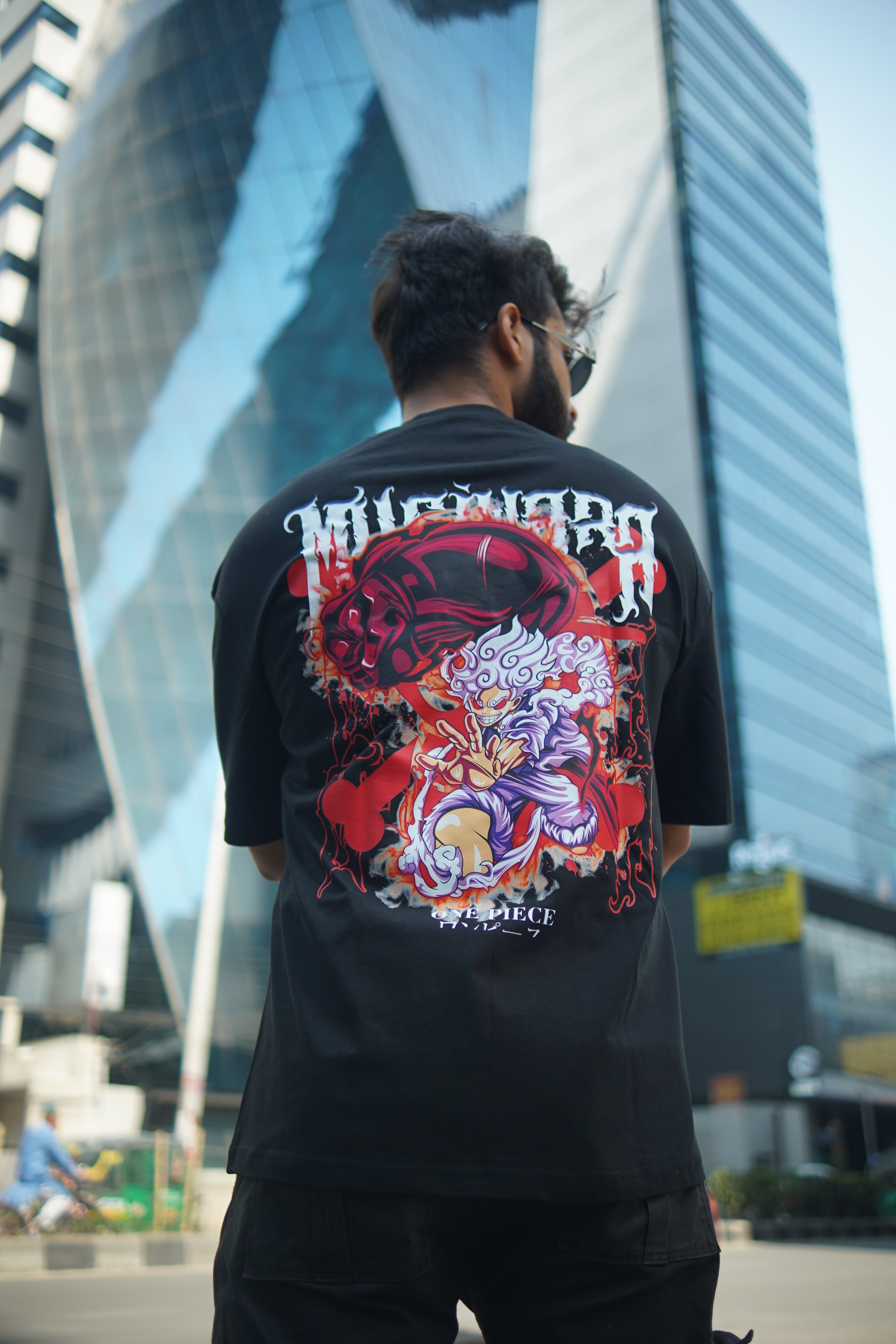 Monkey D. Luffy V1 | One Piece | Oversized Drop Shoulder / Half Sleeve T-shirt