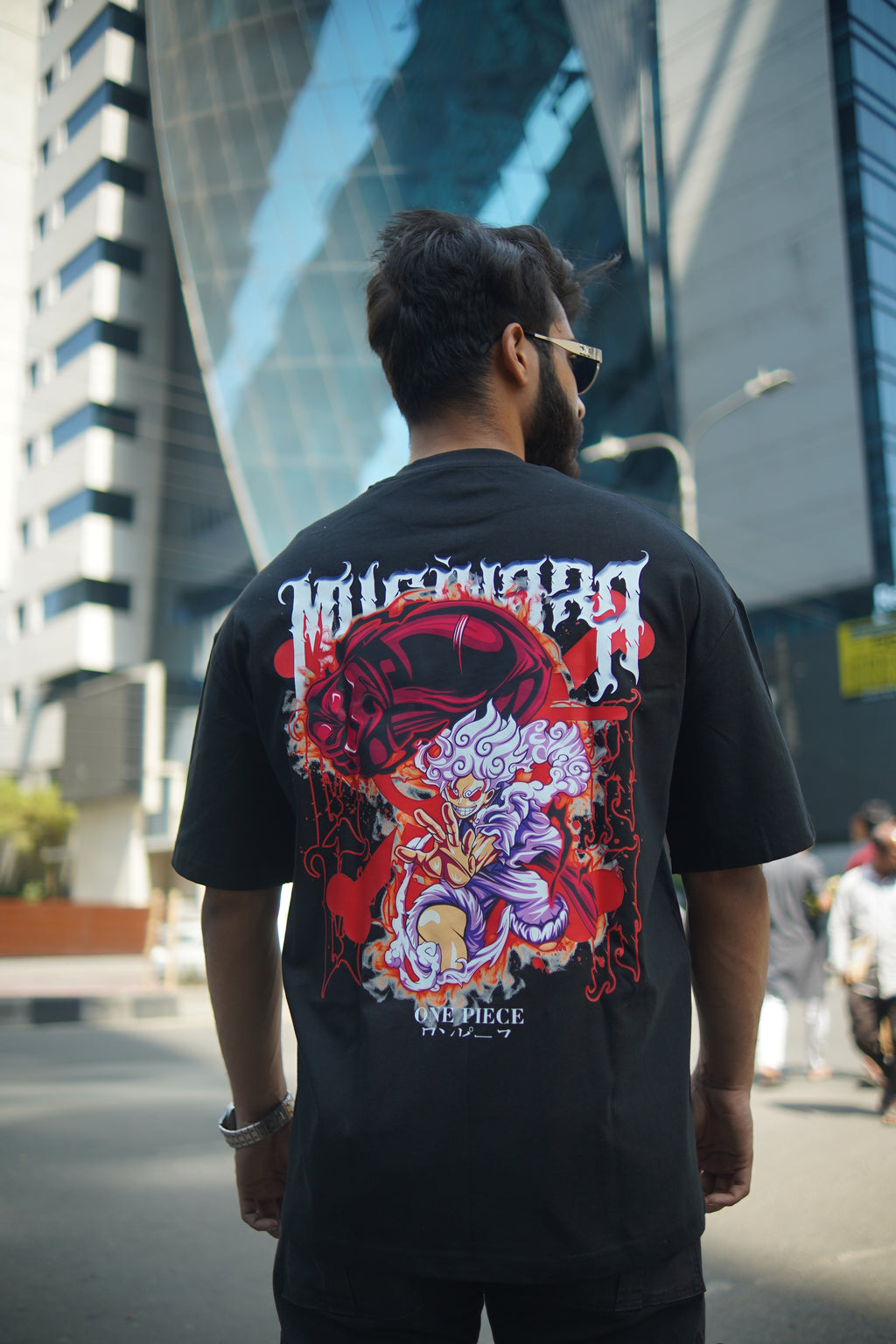 Monkey D. Luffy V1 | One Piece | Oversized Drop Shoulder / Half Sleeve T-shirt