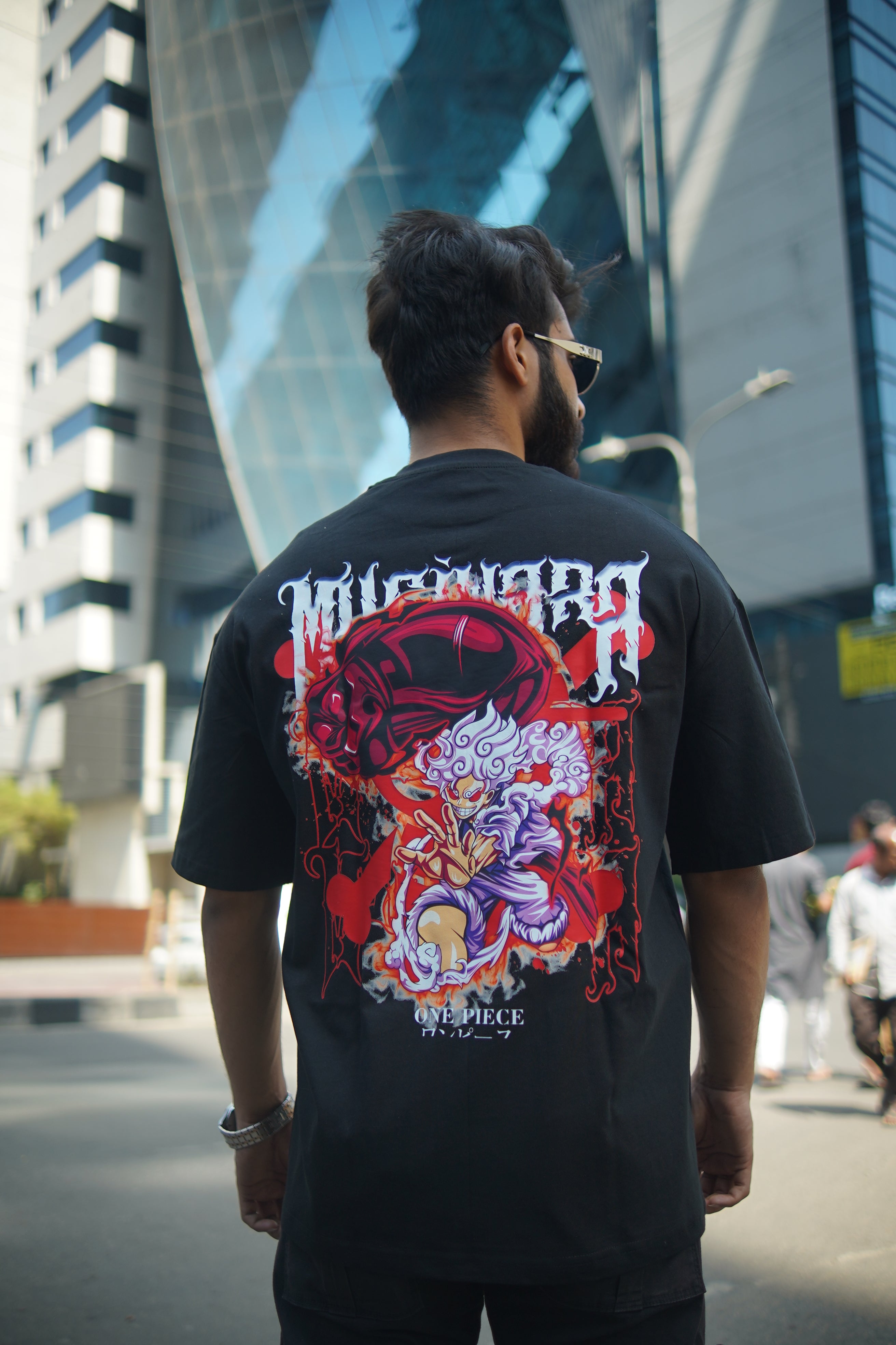 Monkey D. Luffy V1 | One Piece | Oversized Drop Shoulder / Half Sleeve T-shirt