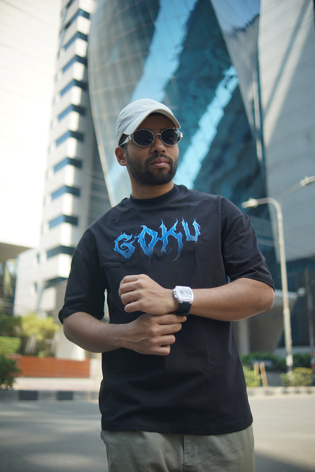 Son Goku | Dragon Ball Z | Oversized Drop Shoulder / Half Sleeve T-shirt
