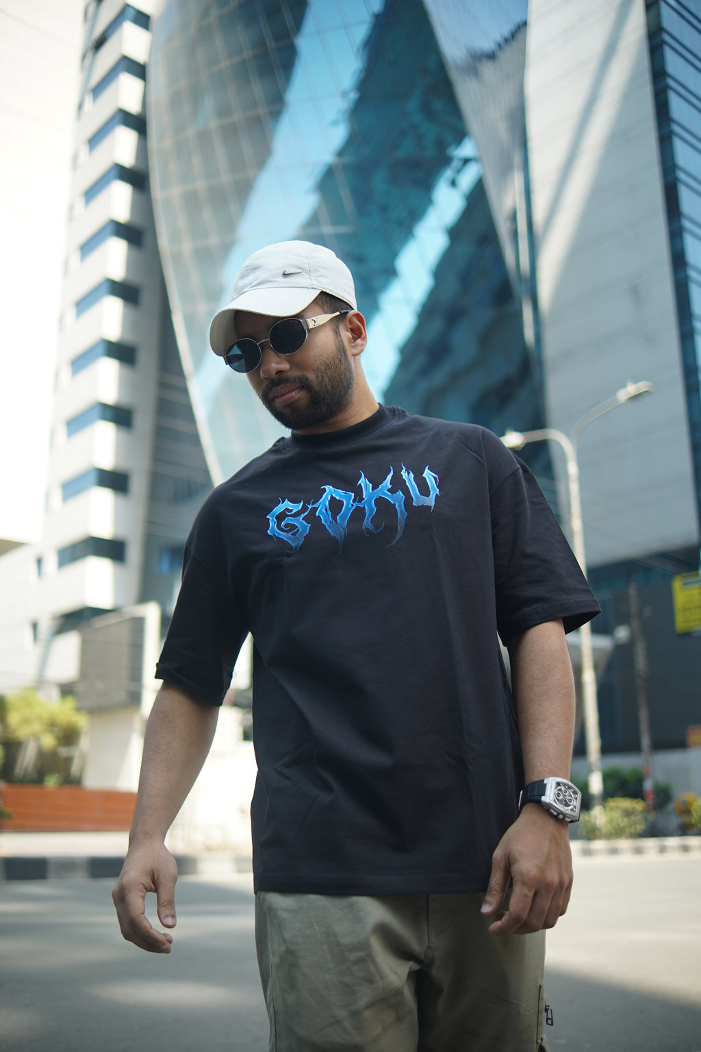 Son Goku | Dragon Ball Z | Oversized Drop Shoulder / Half Sleeve T-shirt