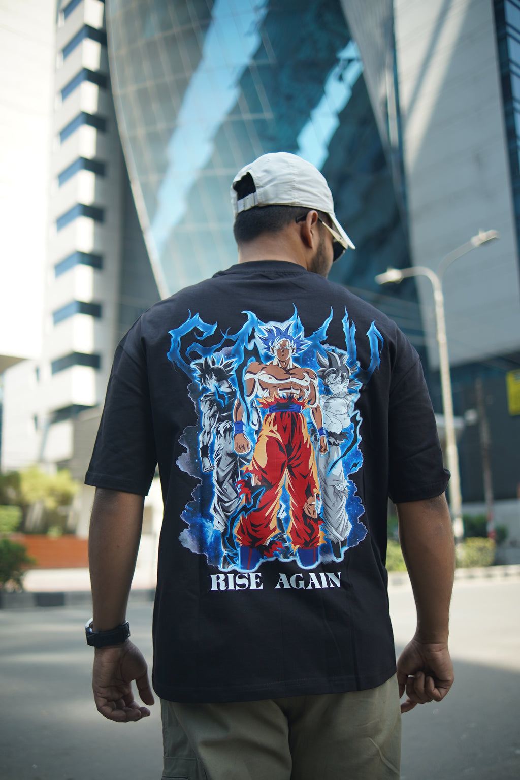 Son Goku | Dragon Ball Z | Oversized Drop Shoulder / Half Sleeve T-shirt