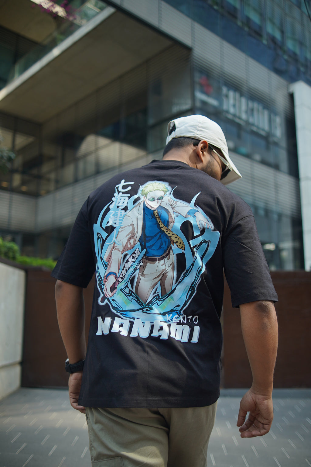 Nanami | Jujutsu Kaisen | Oversized Drop Shoulder / Half Sleeve T-shirt