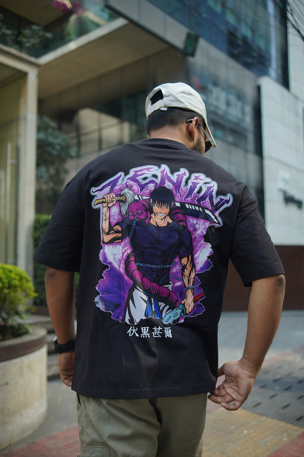 Toji Fushiguro | Jujutsu Kaisen | Oversized Drop Shoulder / Half Sleeve T-shirt