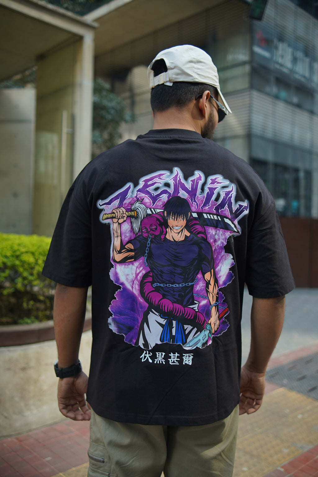 Toji Fushiguro | Jujutsu Kaisen | Oversized Drop Shoulder / Half Sleeve T-shirt