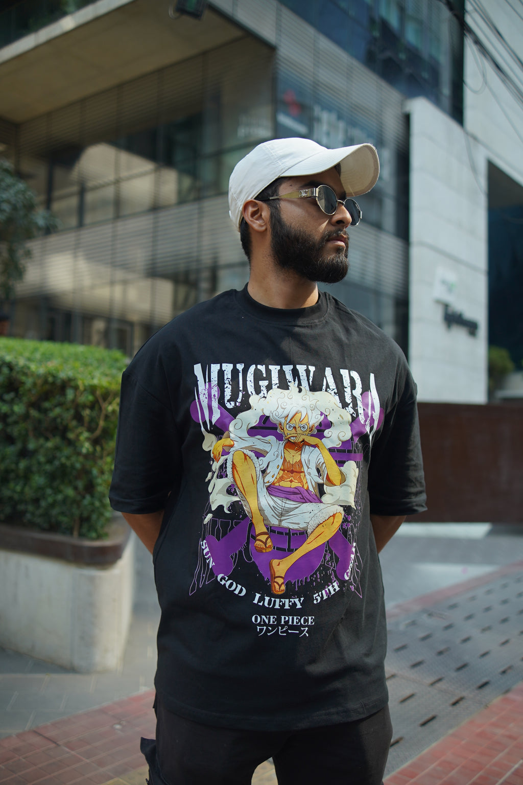 Monkey D. Luffy V2 | One Piece | Oversized Drop Shoulder / Half Sleeve T-shirt