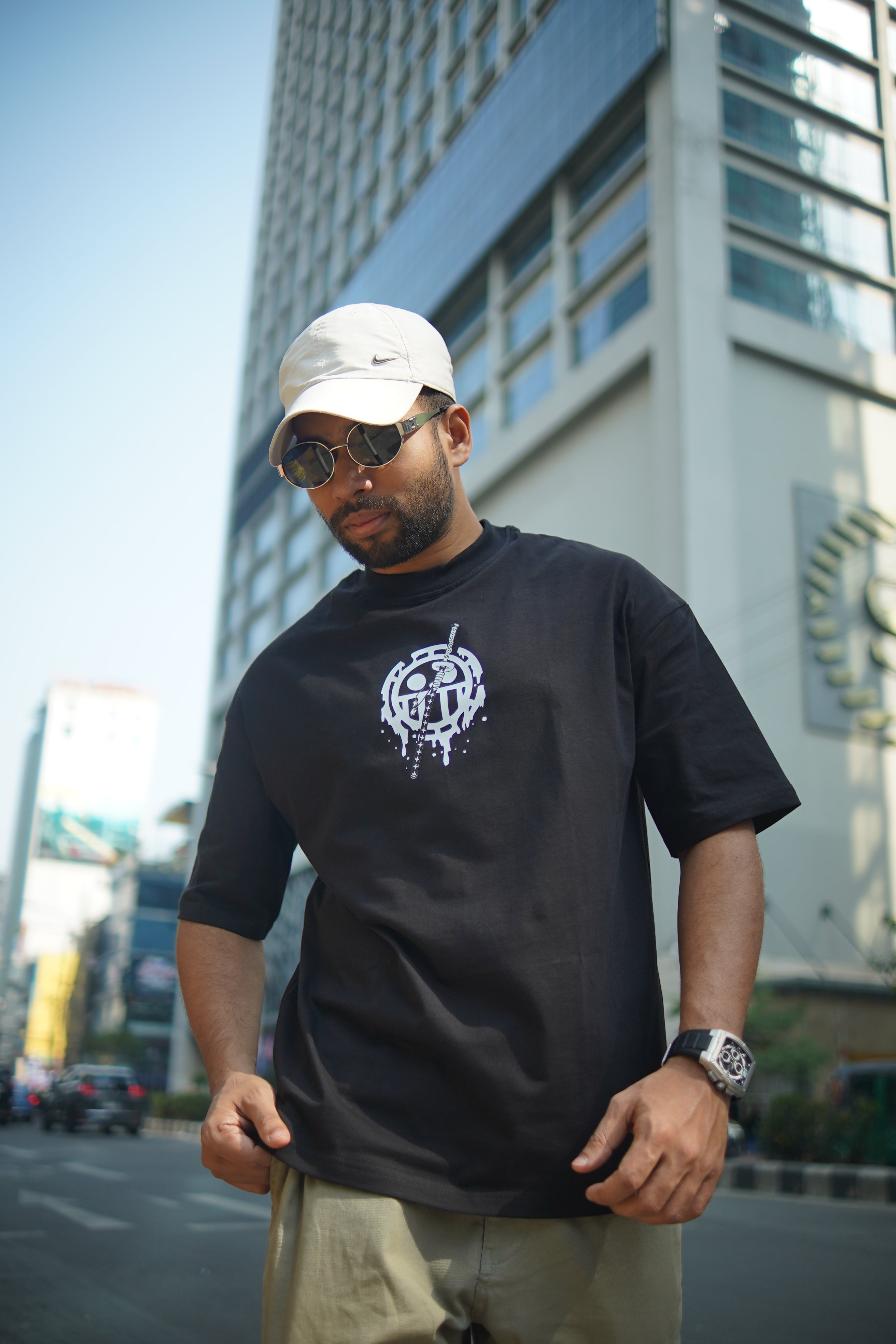 Trafalgar D. Law | One Piece | Oversized Drop Shoulder / Half Sleeve T-shirt