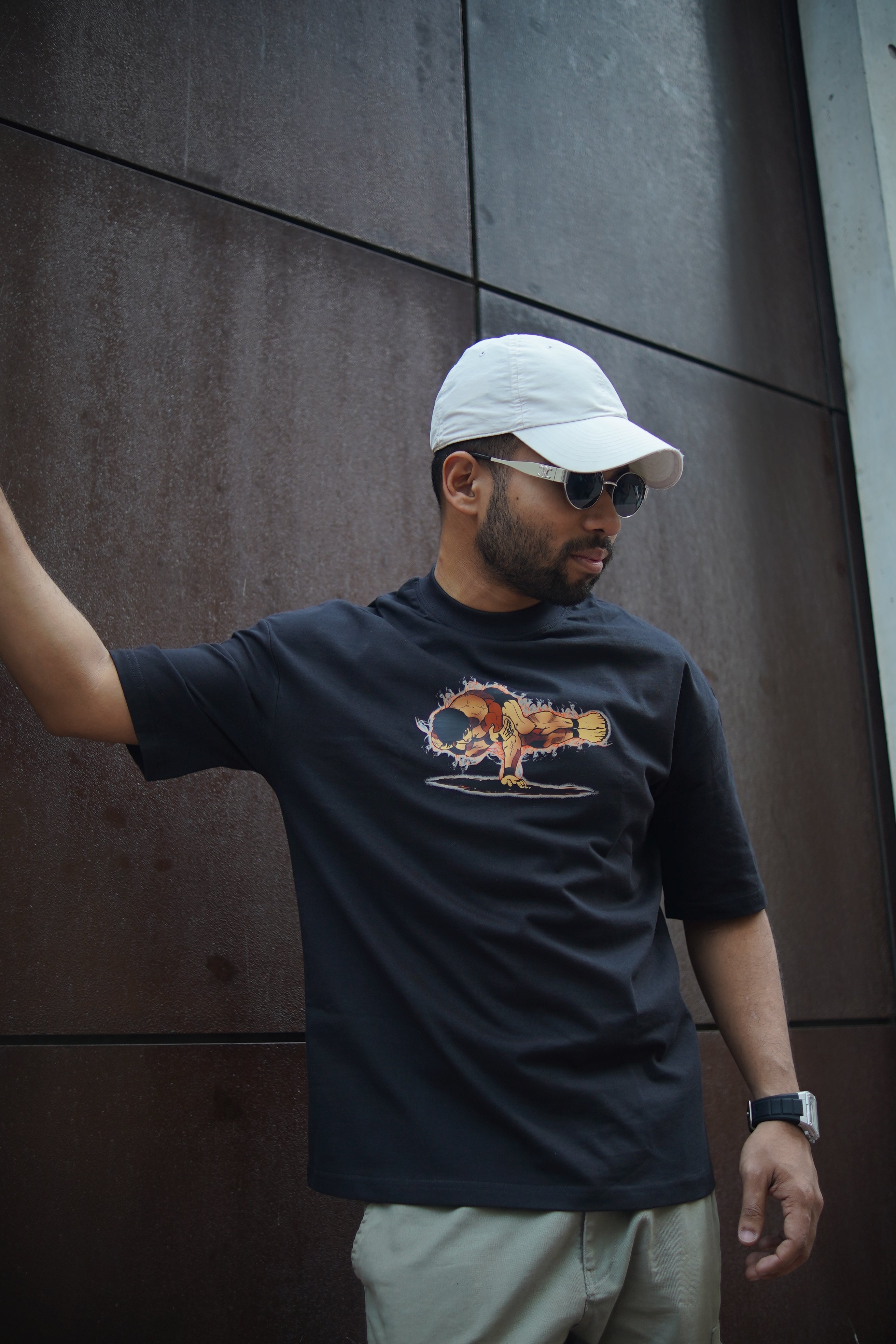 Baki Hanma | Oversized Drop Shoulder / Half Sleeve T-shirt