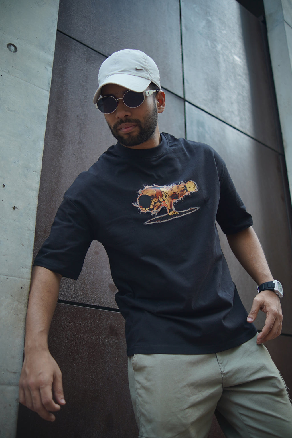 Baki Hanma | Oversized Drop Shoulder / Half Sleeve T-shirt