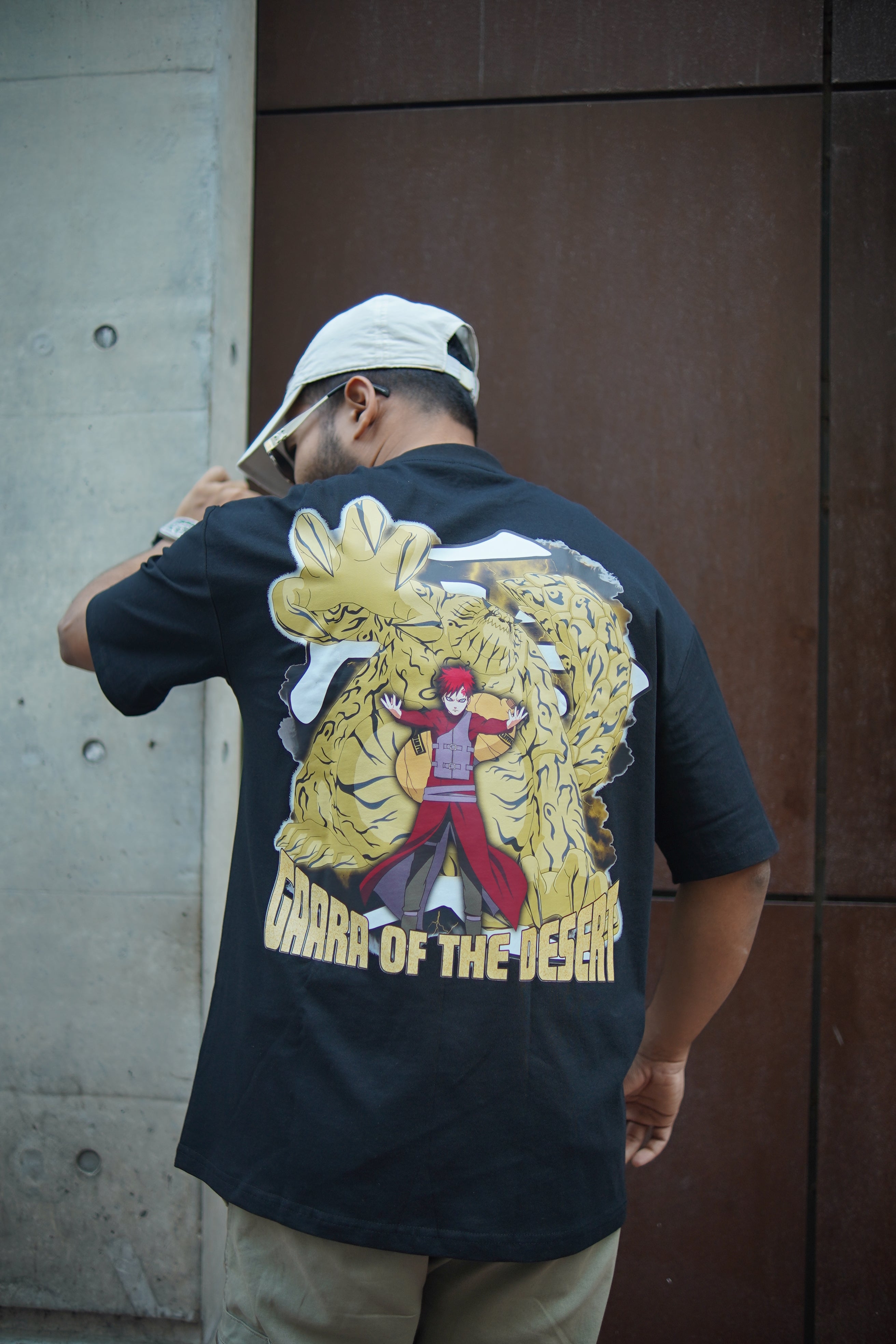 Gaara | Naruto | Oversized Drop Shoulder / Half Sleeve T-shirt