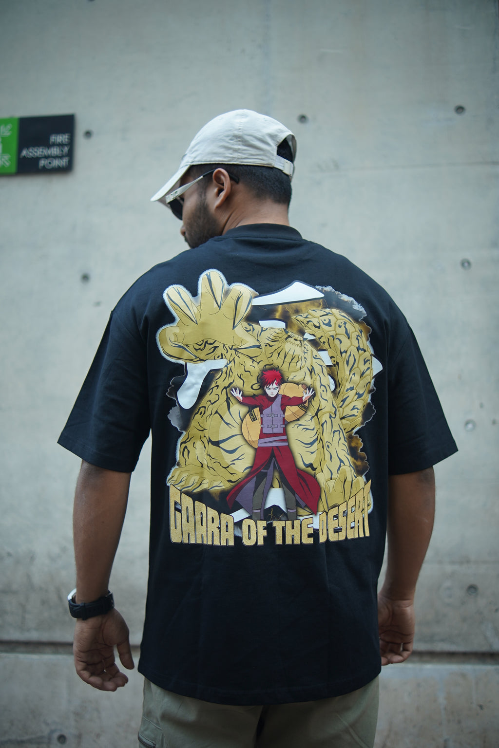 Gaara | Naruto | Oversized Drop Shoulder / Half Sleeve T-shirt