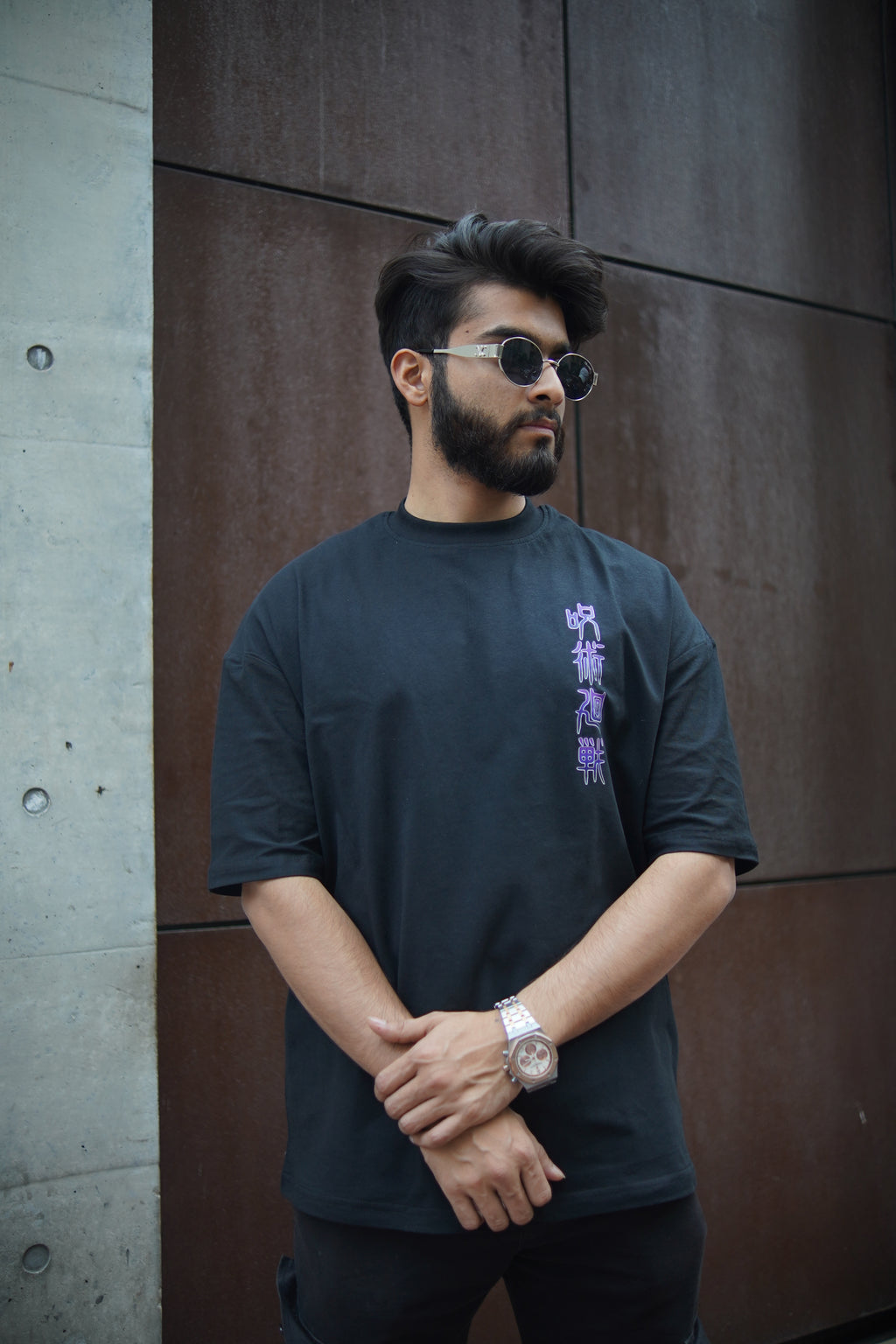 Satoru Gojo | Jujutsu Kaisen | Oversized Drop Shoulder / Half Sleeve T-shirt