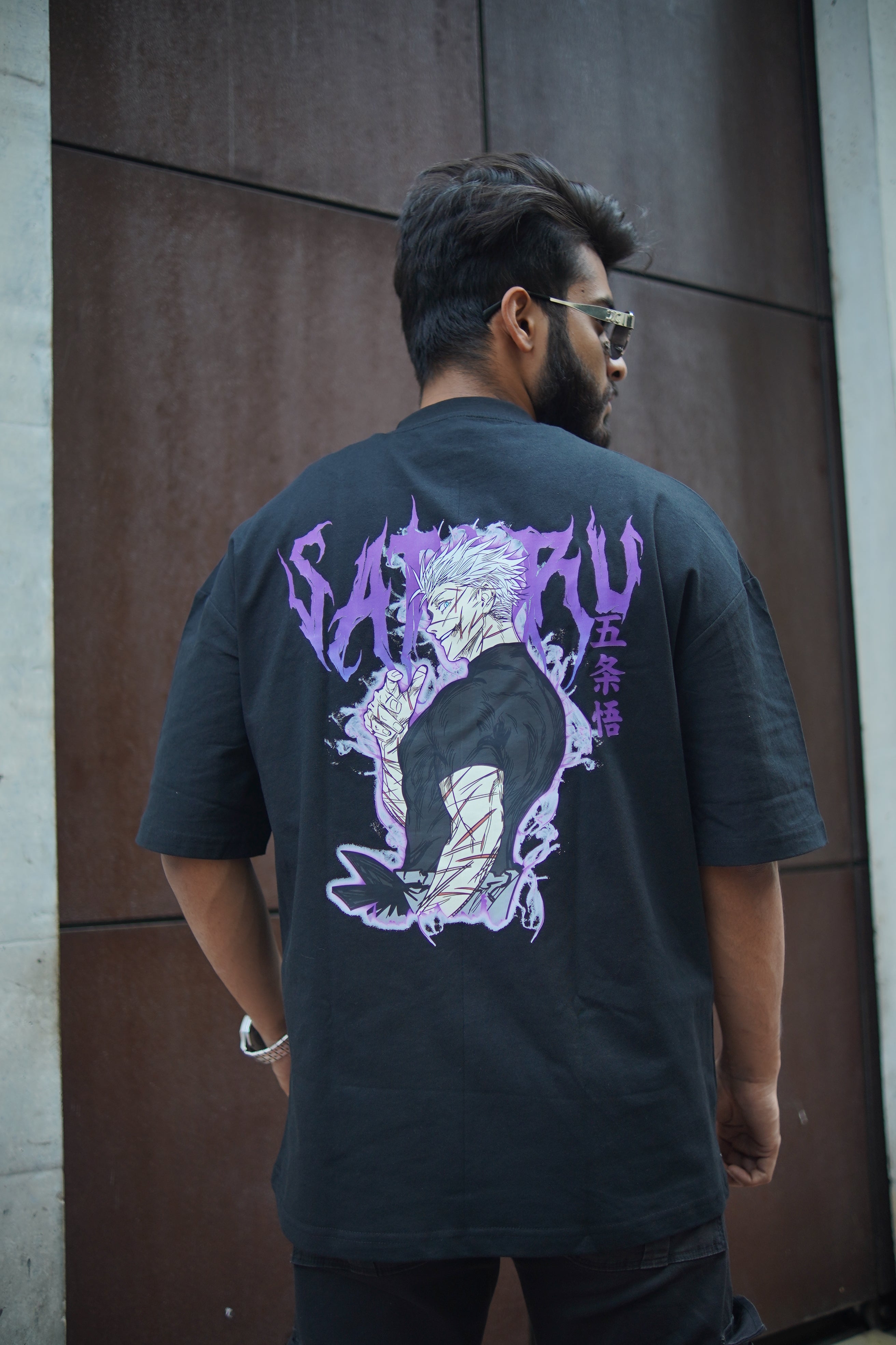 Satoru Gojo | Jujutsu Kaisen | Oversized Drop Shoulder / Half Sleeve T-shirt